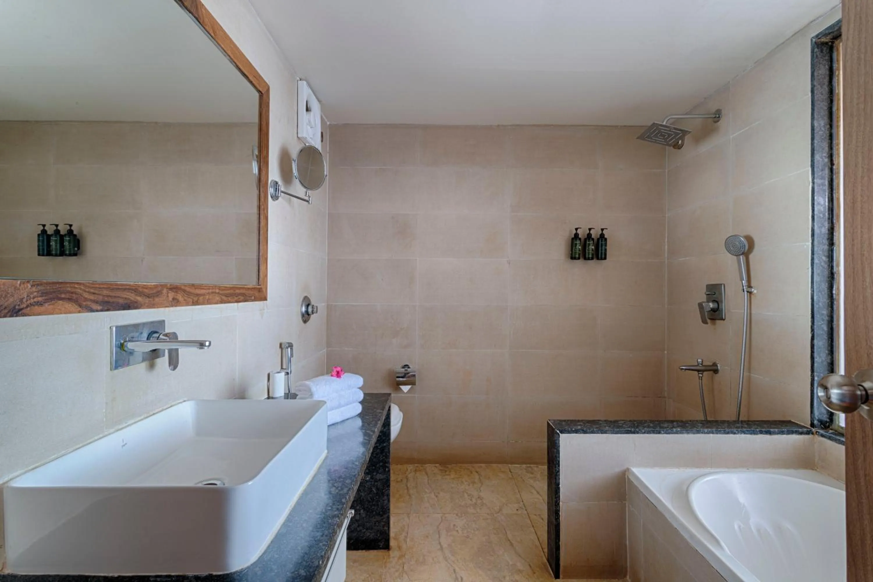 Bathroom, Bed in Riva Beach Resort