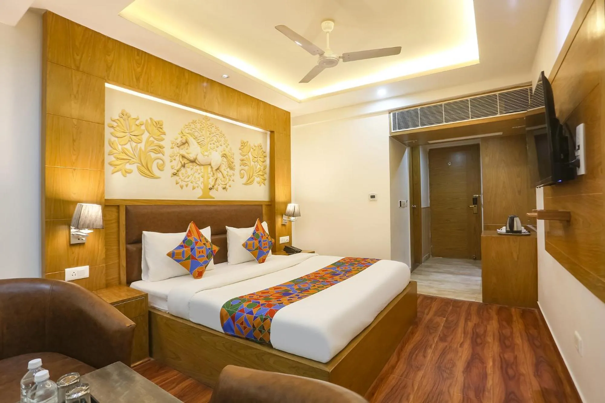 Bed in FabHotel Prime Star 17 - Nr Yashobhoomi Convention Centre