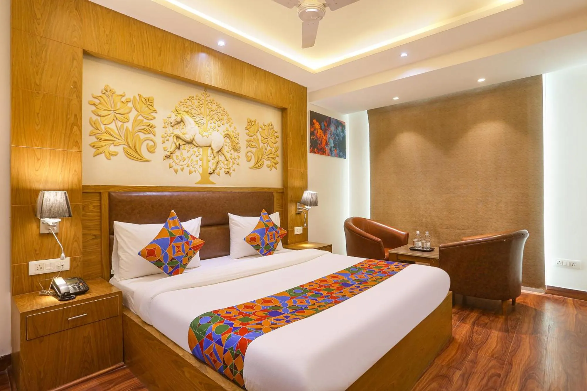 Bed in FabHotel Prime Star 17 - Nr Yashobhoomi Convention Centre