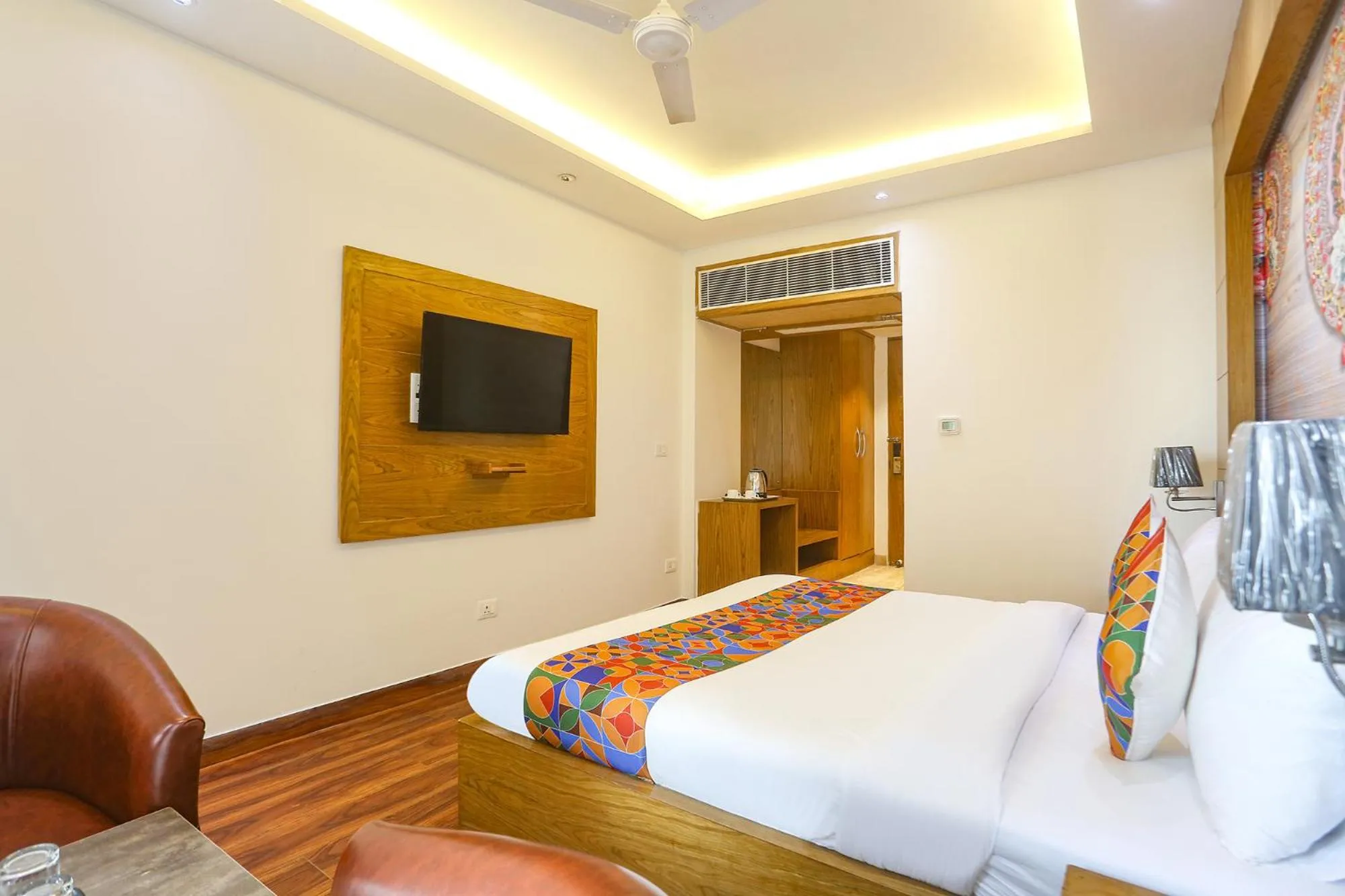 Bed in FabHotel Prime Star 17 - Nr Yashobhoomi Convention Centre