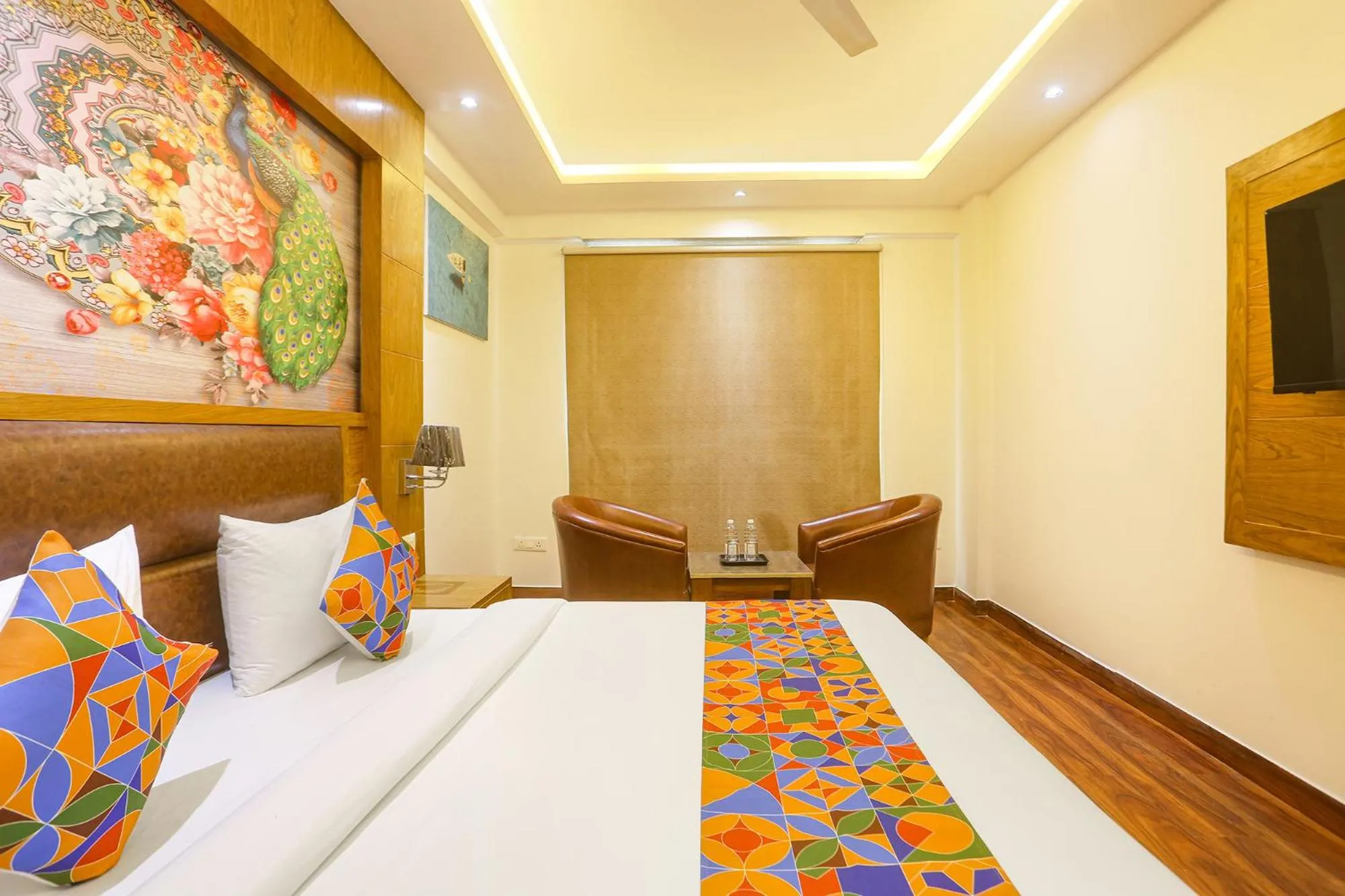 Bed in FabHotel Prime Star 17 - Nr Yashobhoomi Convention Centre