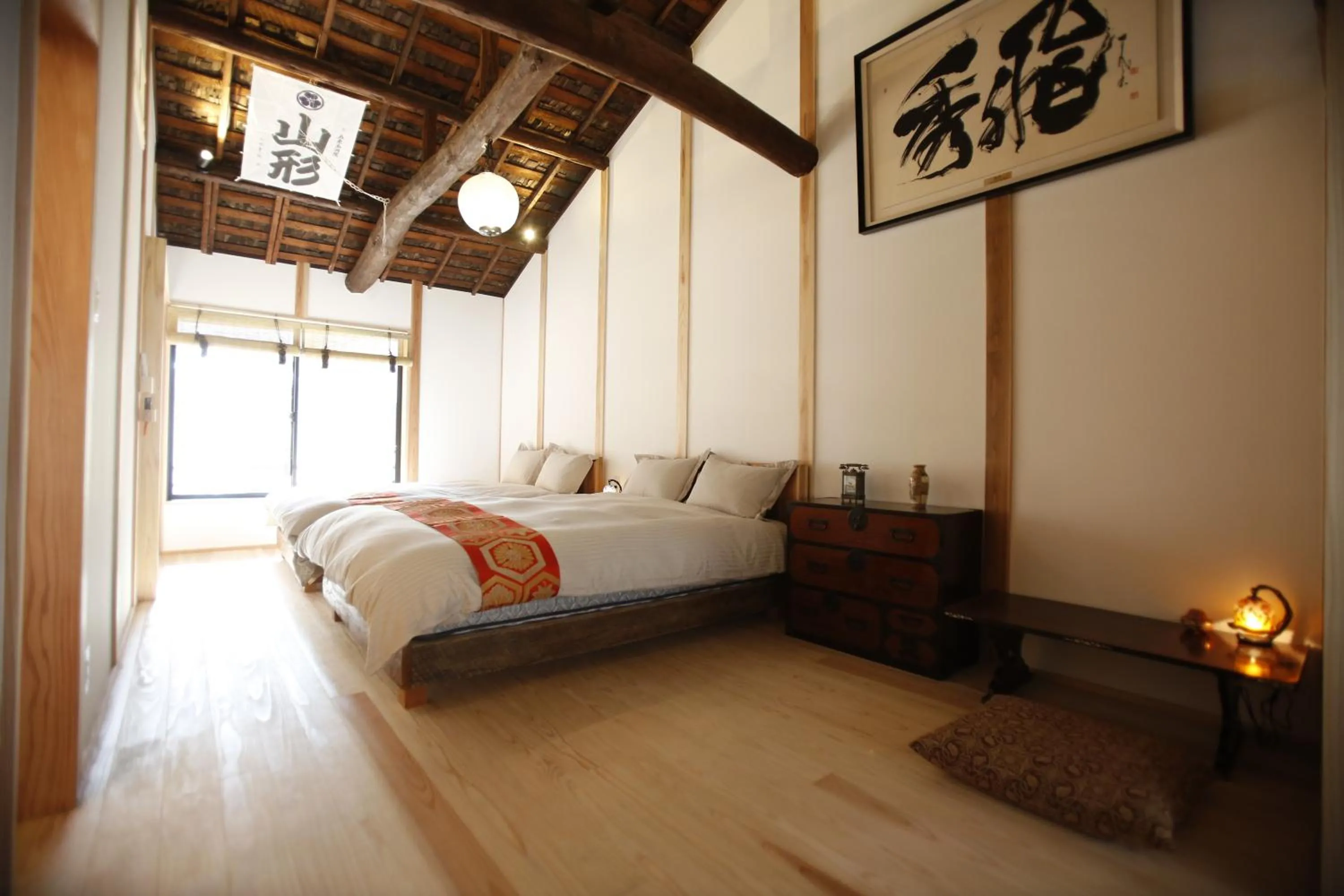 Bed in Yamagata Kyomachi Hatago Gojo Nishinotoin
