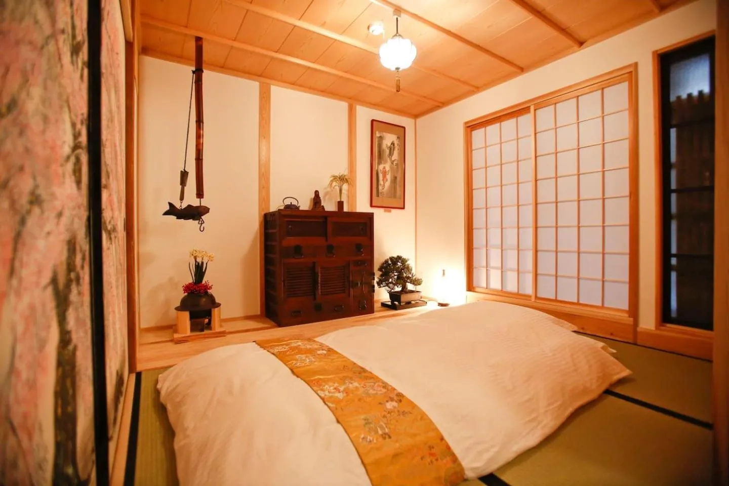 Bed in Yamagata Kyomachi Hatago Gojo Nishinotoin