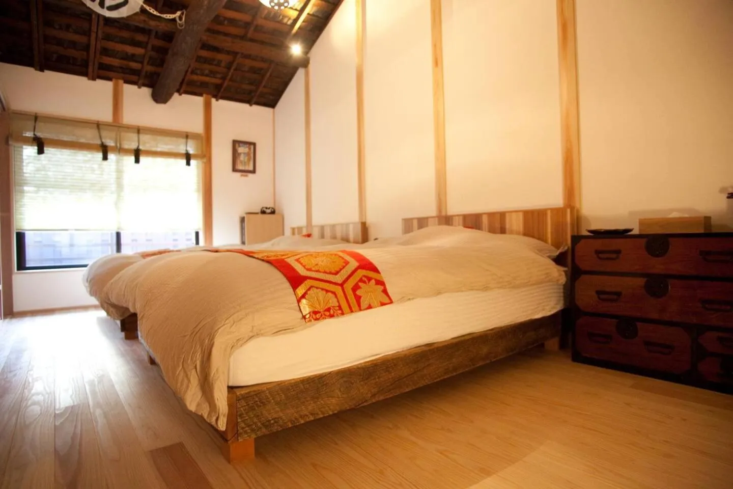 Bed in Yamagata Kyomachi Hatago Gojo Nishinotoin