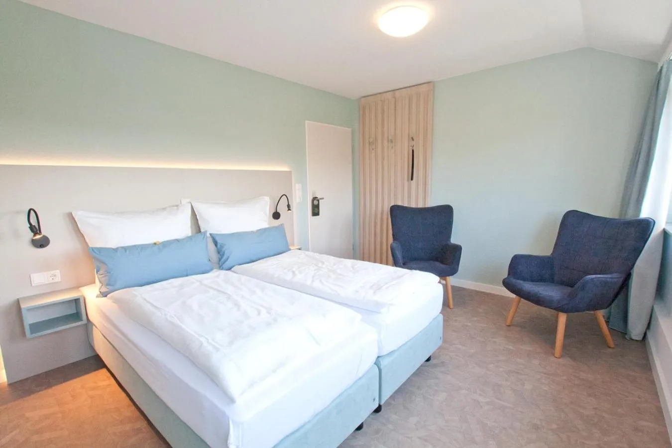 Bed in Hotel Garni Goldener Anker