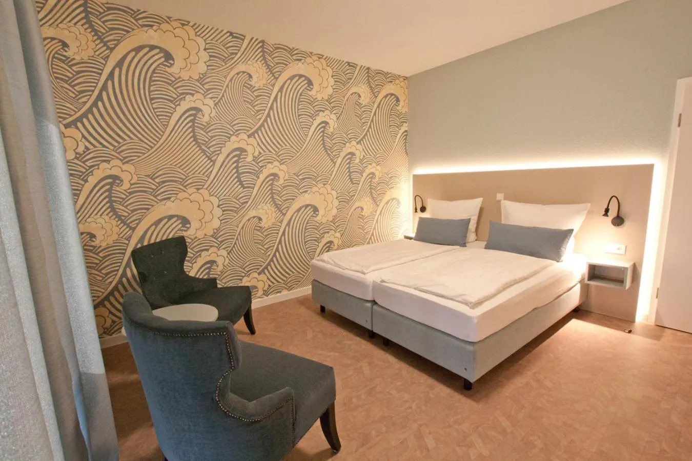 Bed in Hotel Garni Goldener Anker