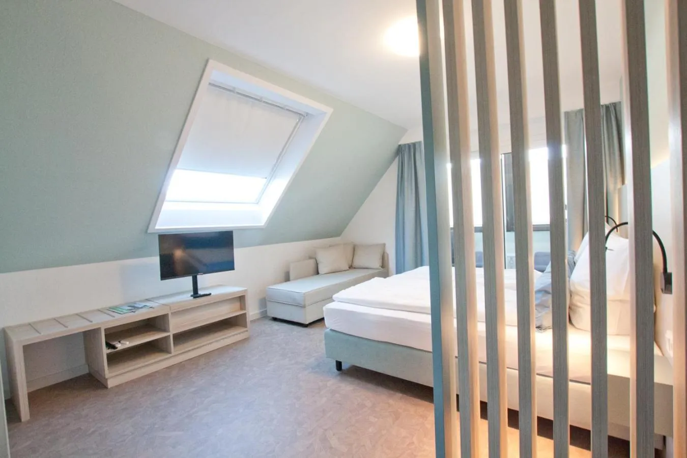 Bed in Hotel Garni Goldener Anker