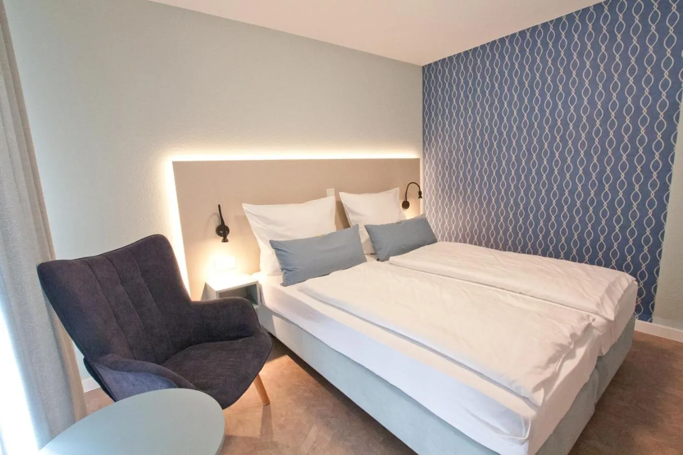 Bed in Hotel Garni Goldener Anker