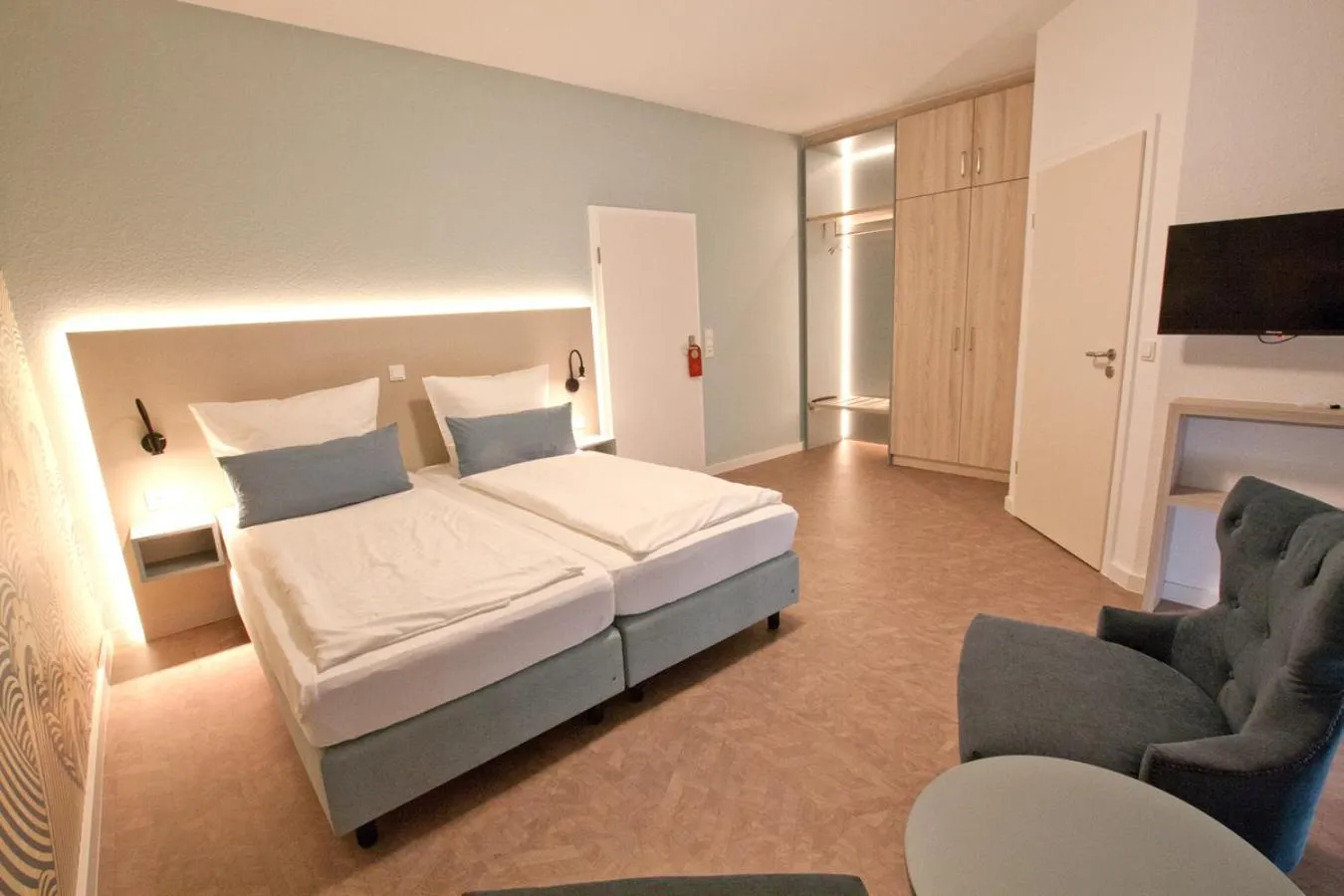 Bed in Hotel Garni Goldener Anker