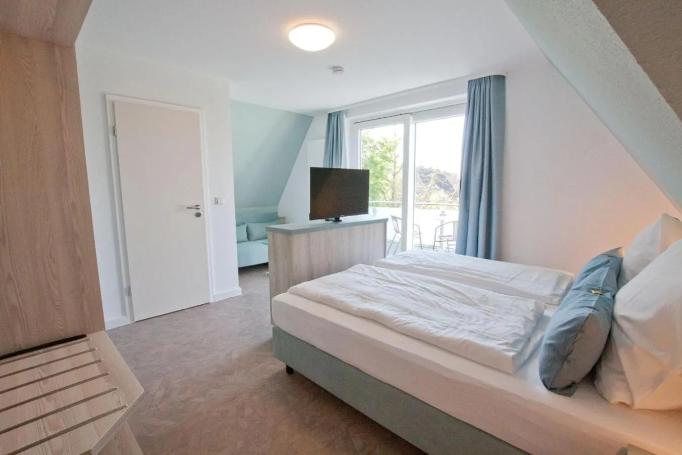 Bed in Hotel Garni Goldener Anker