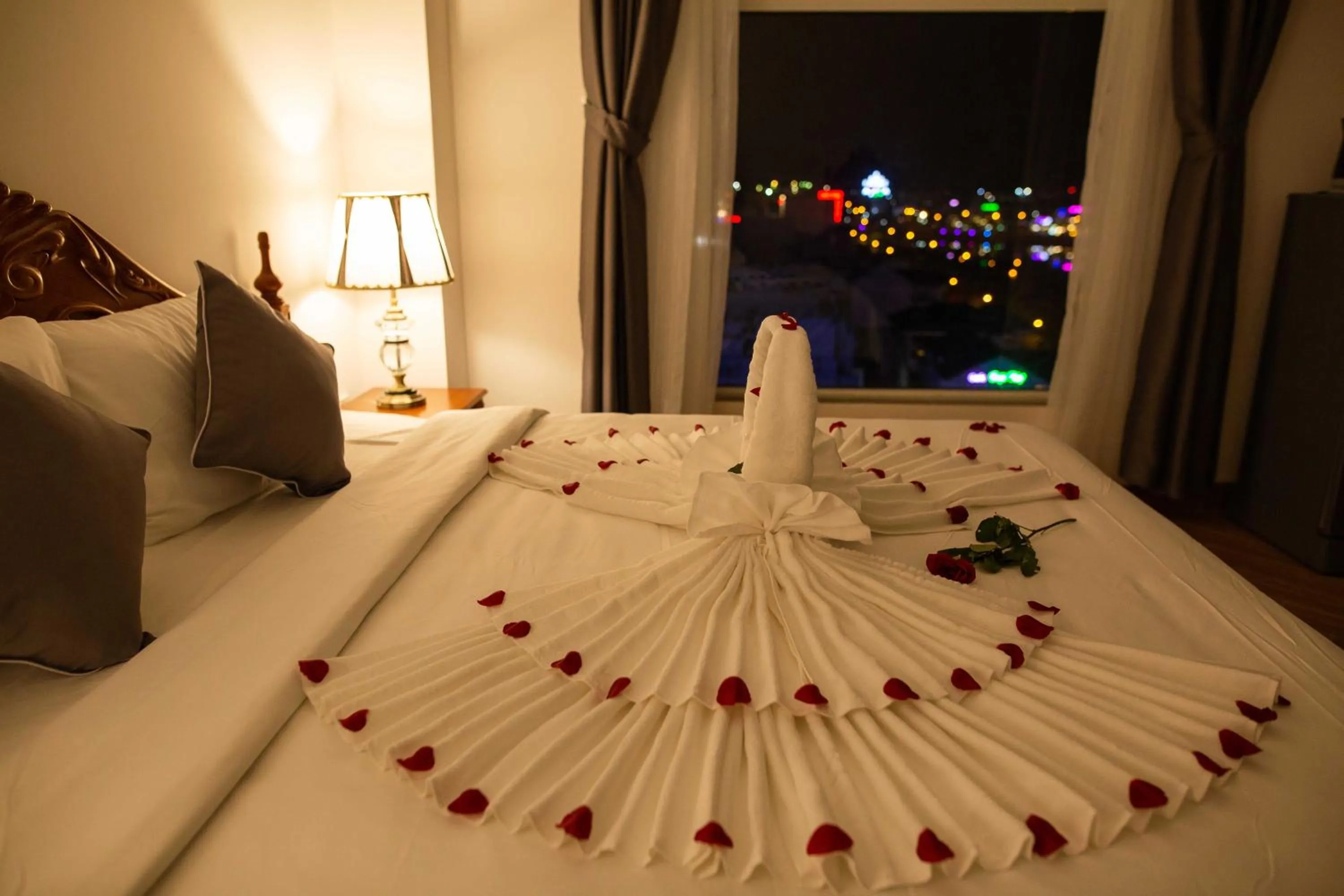 Decorative detail, Bed in Thanh Van Hotel Quy Nhon