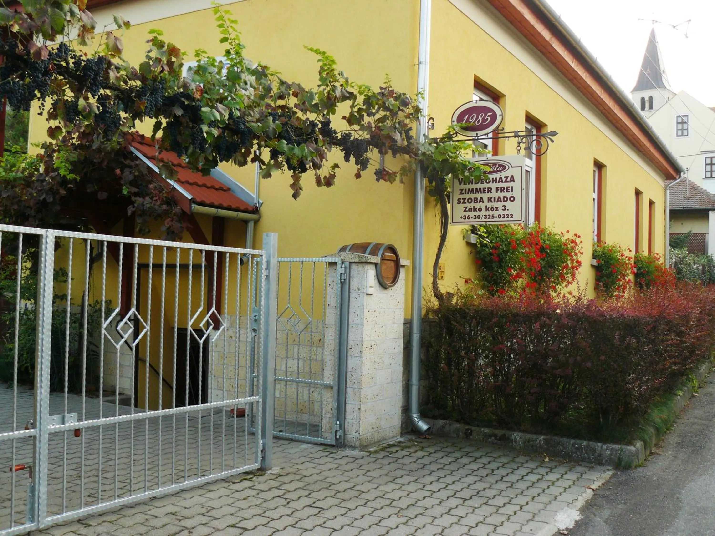Facade/entrance in Angéla Vendegház