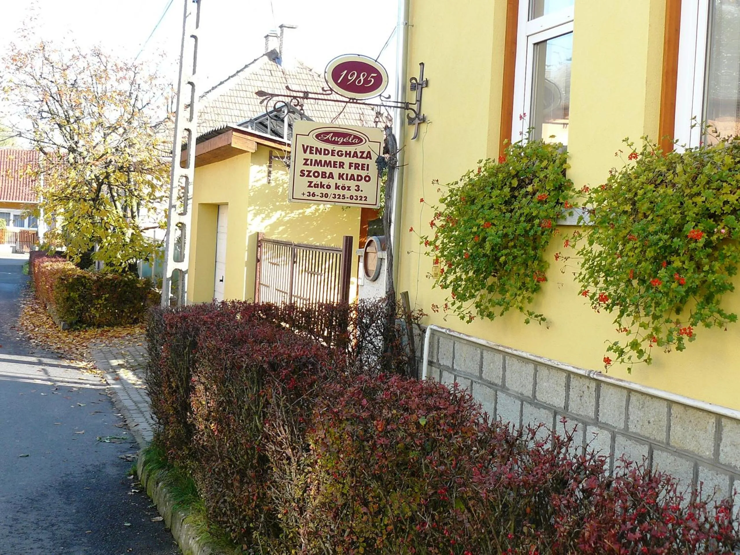 Facade/entrance in Angéla Vendegház