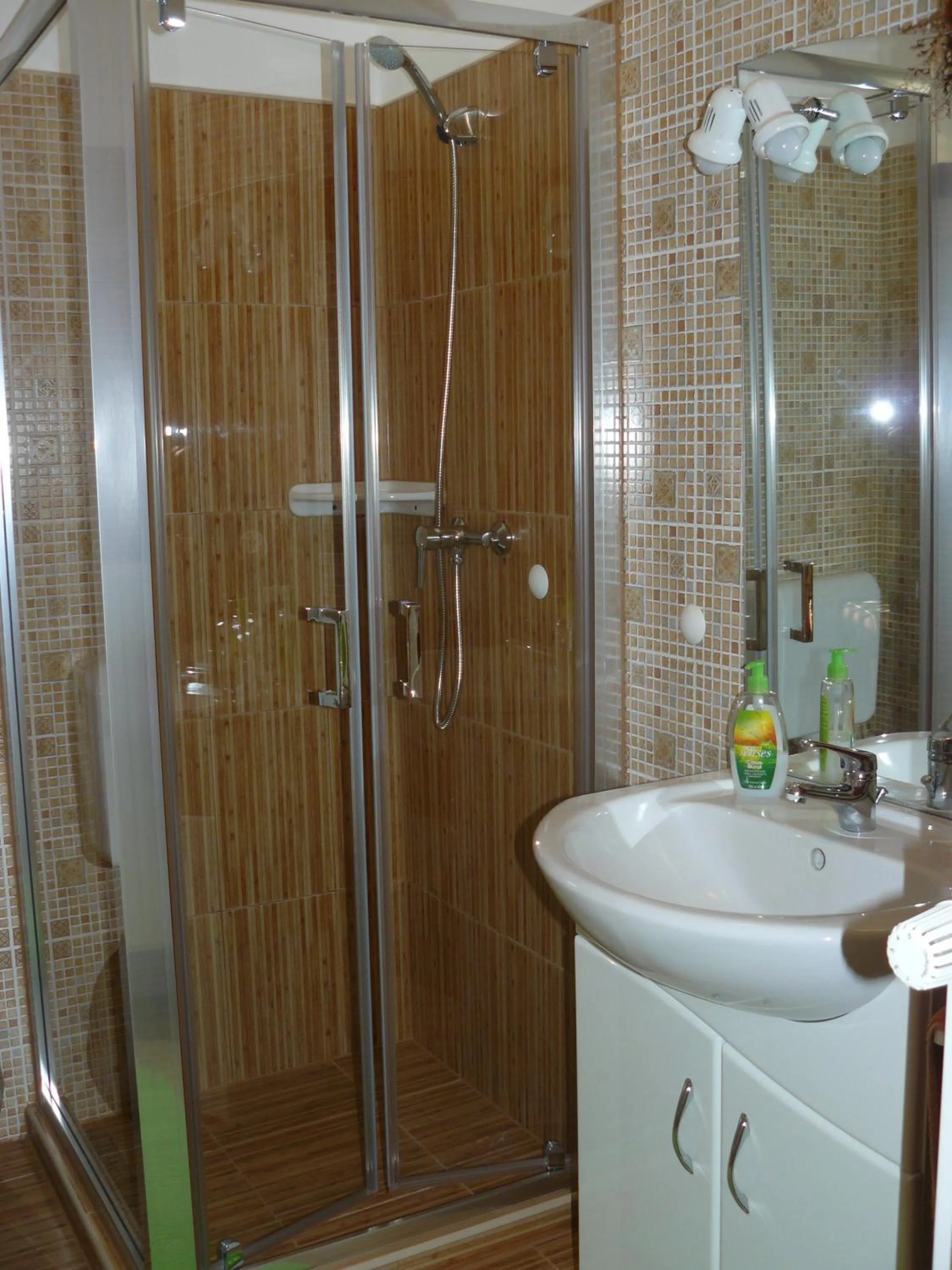 Shower in Angéla Vendegház