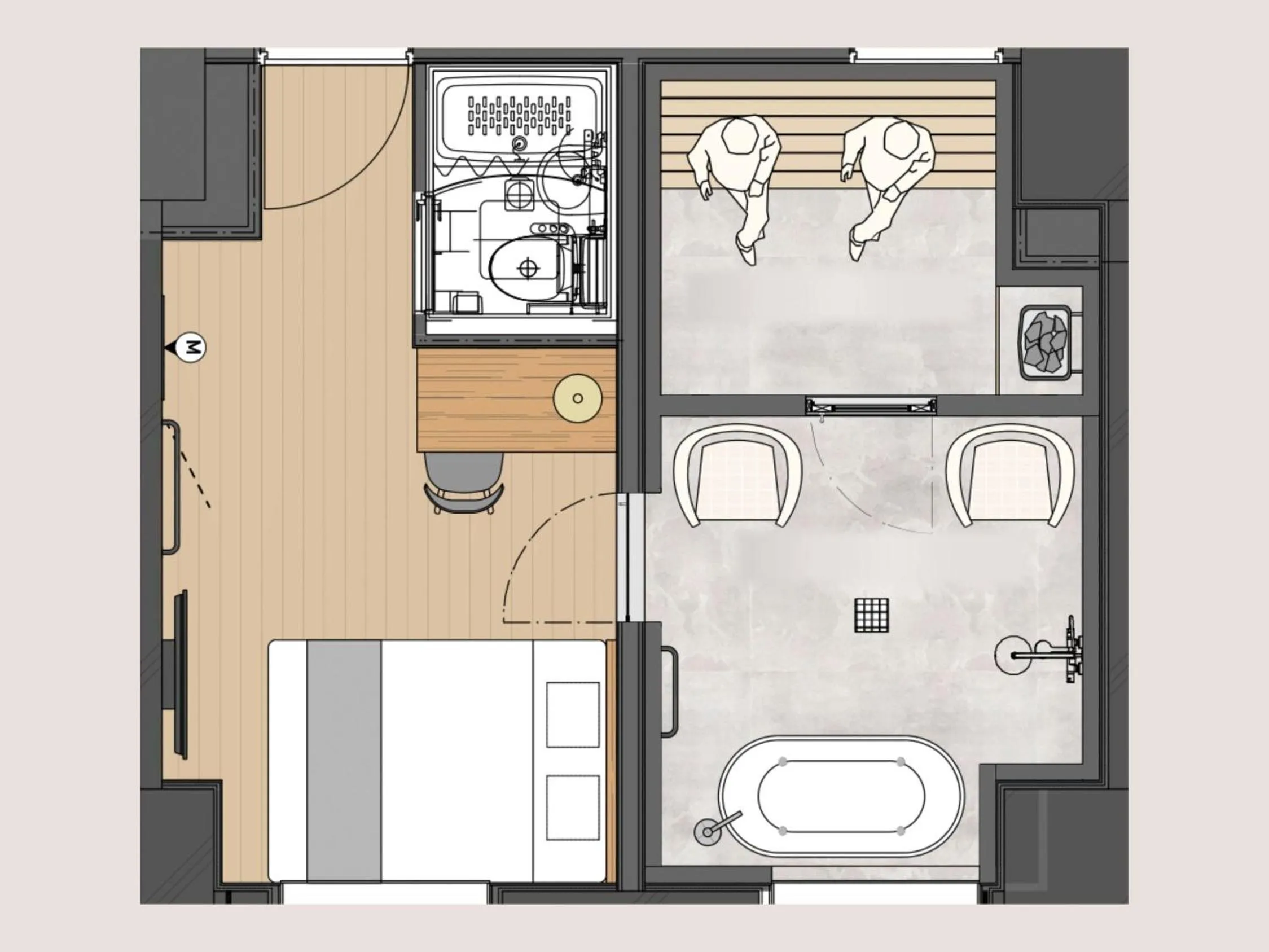 Floor plan in Hotel Mei Fukuoka Tenjin