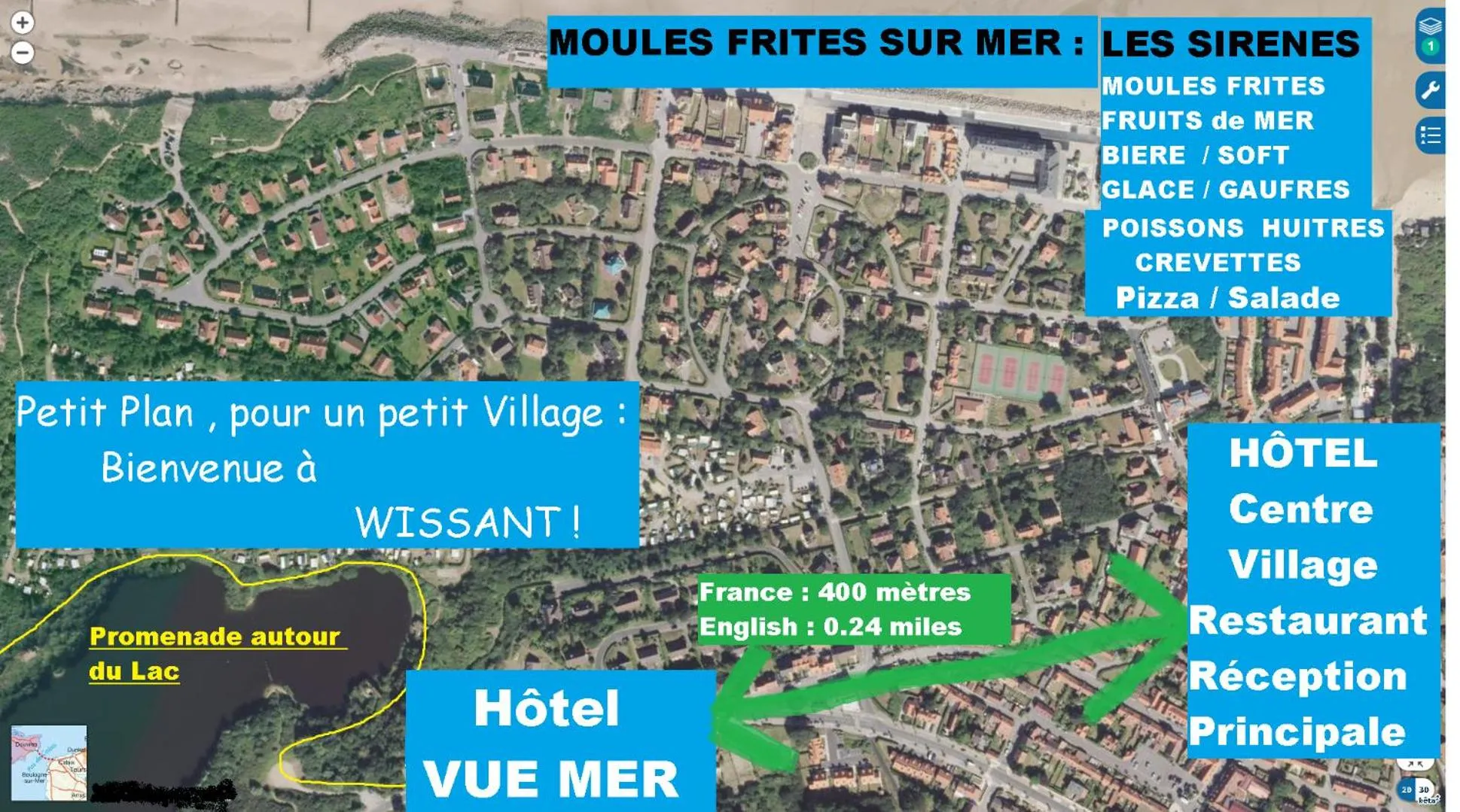 Hôtel Le Vivier WISSANT - Centre Village - Côte d'Opale - Baie de Wissant - 2CAPS