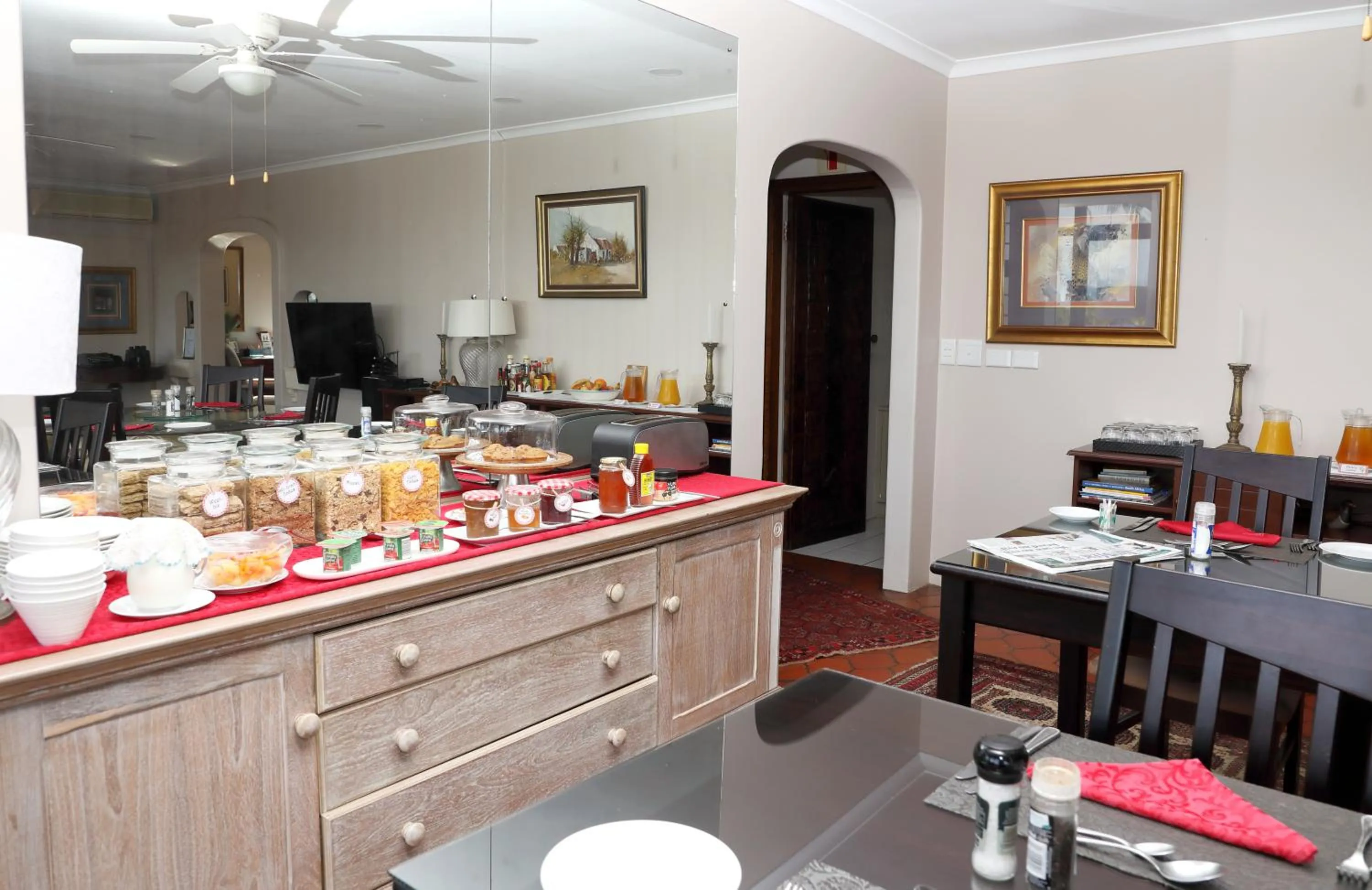 Buffet breakfast in Kingston Place Guesthouse