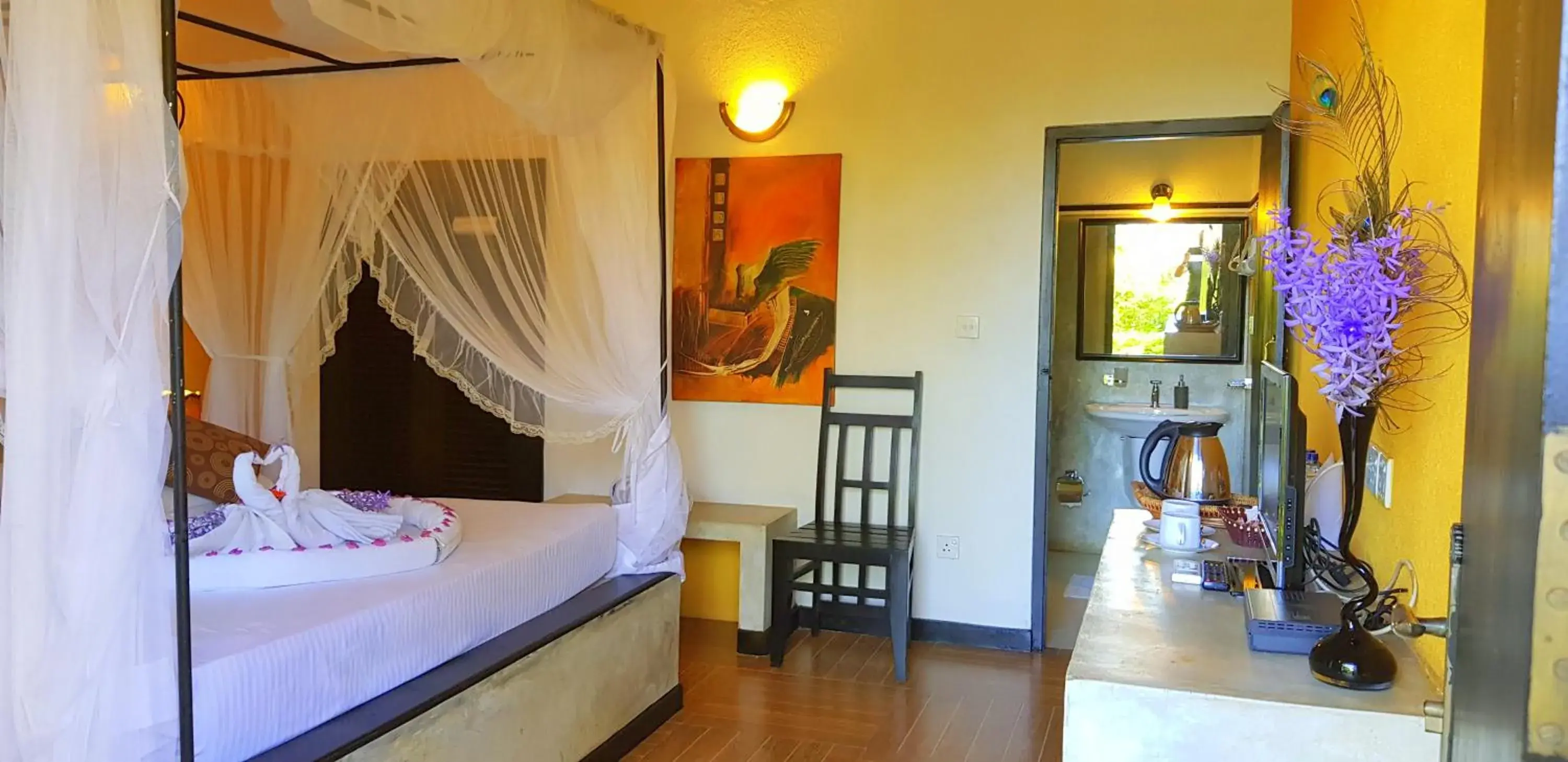 Triple Room with Garden View in Flower Garden Lake Resort Triple Room with Garden View in Flower Garden Lake Resort