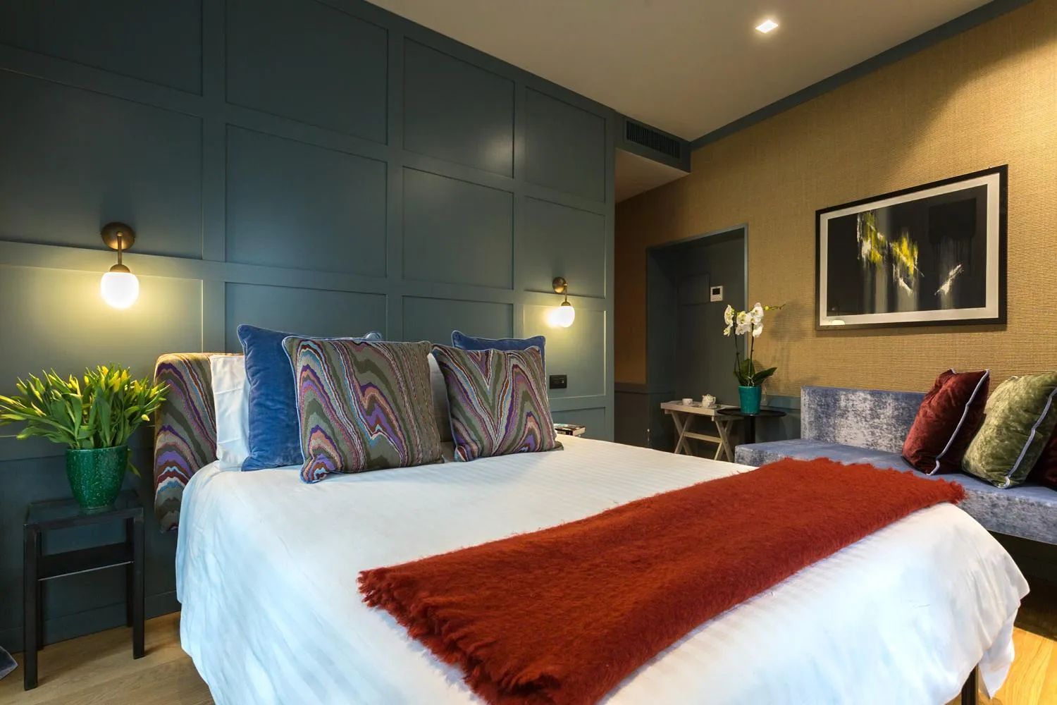 Bed in Living Suites