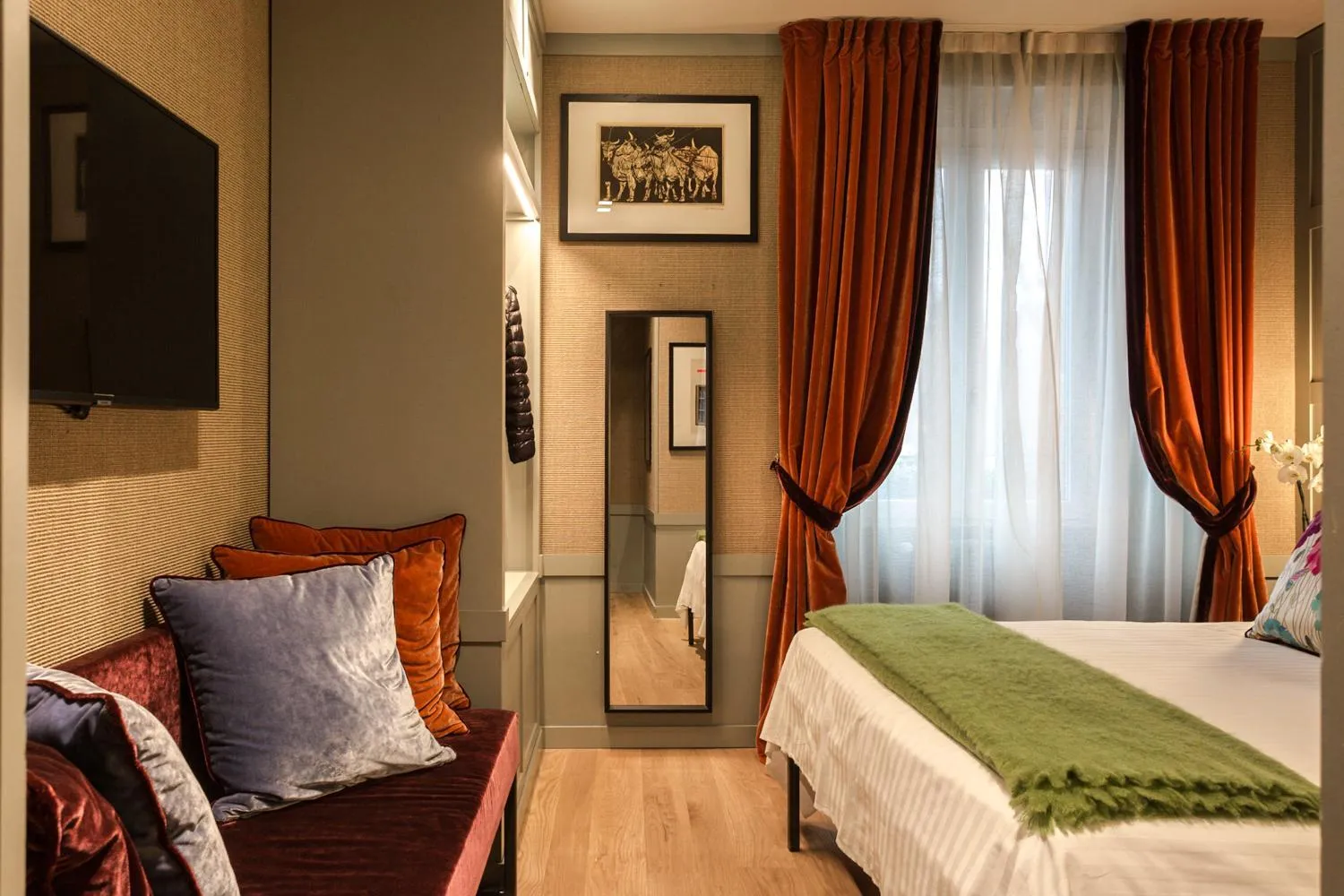 Bed in Living Suites