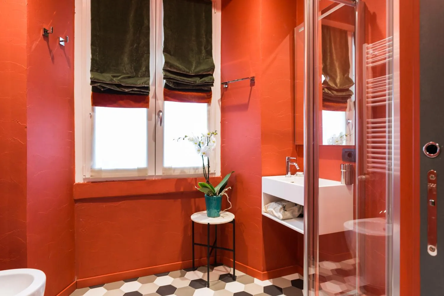 Shower in Living Suites