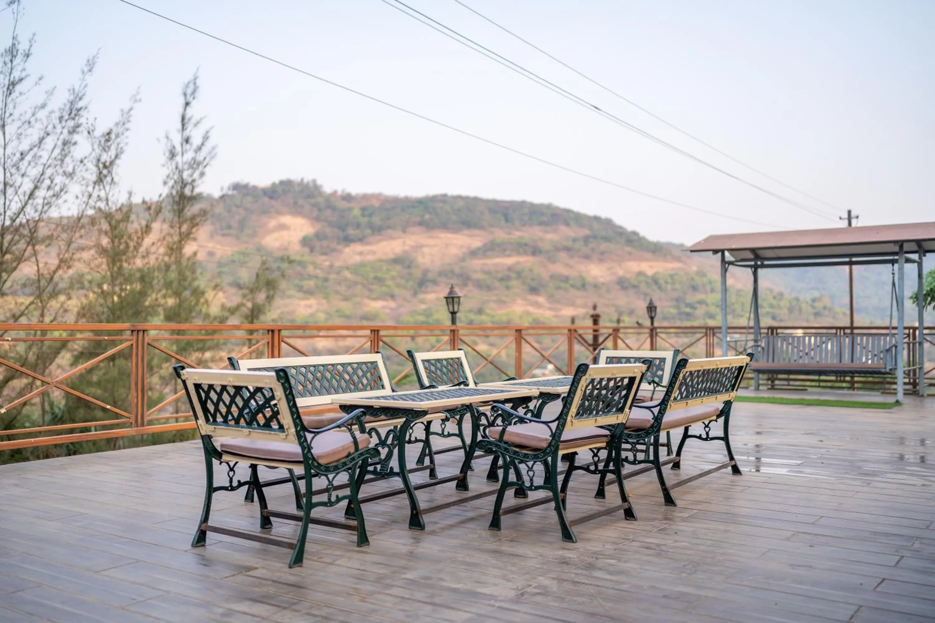 Patio in Green Velvet Resort-Near Pawna Lake