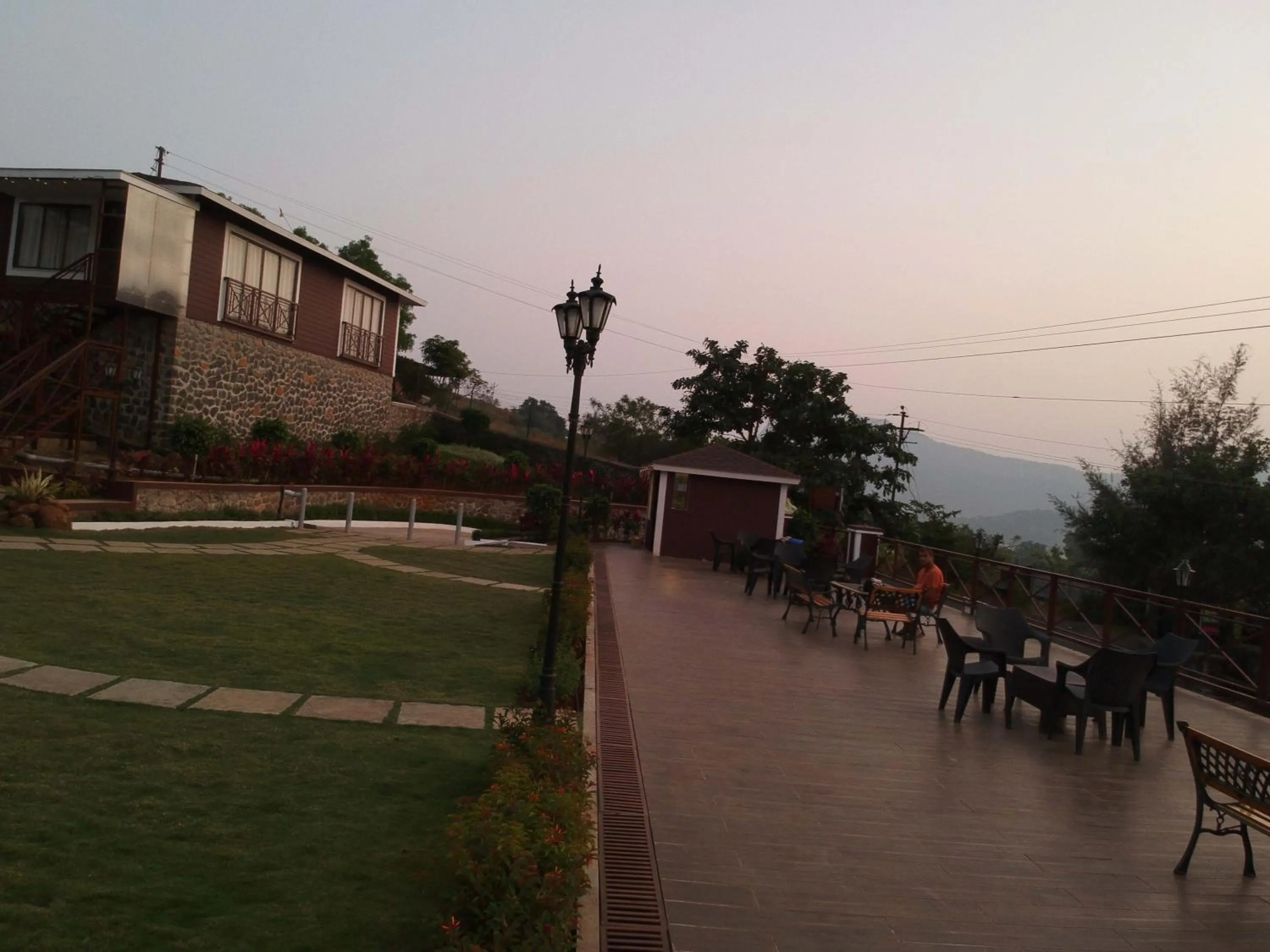 Sunset in Green Velvet Resort-Near Pawna Lake
