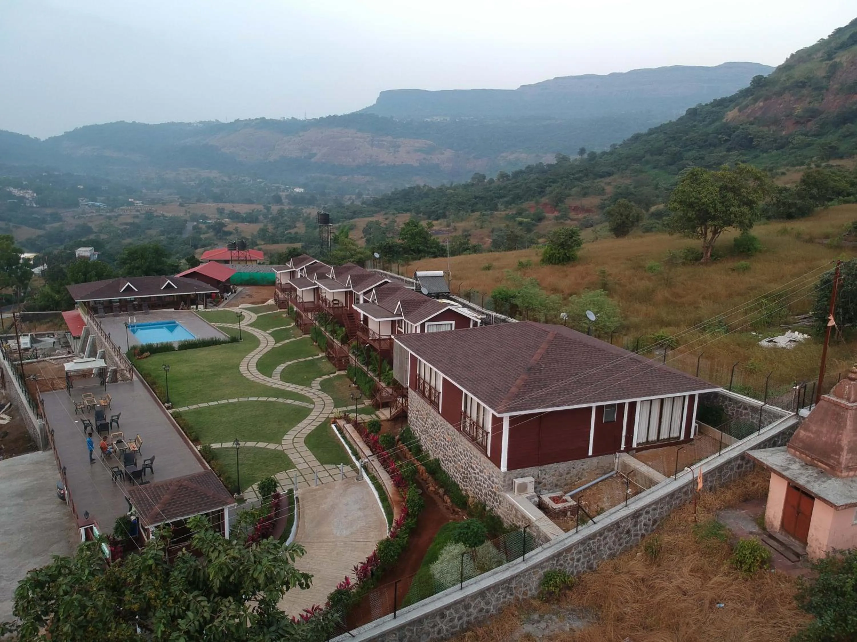 Property building in Green Velvet Resort-Near Pawna Lake