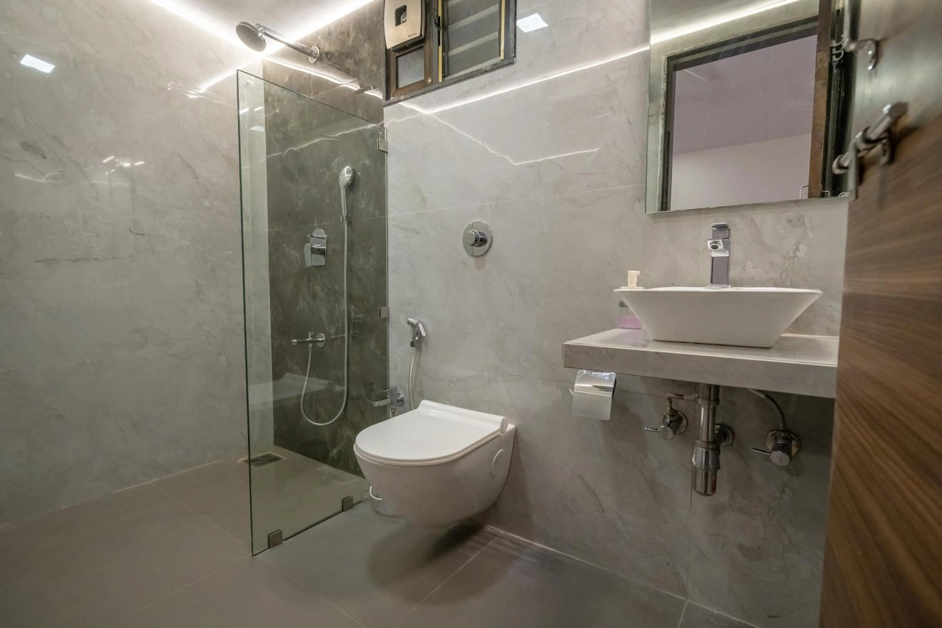 Shower in Green Velvet Resort-Near Pawna Lake