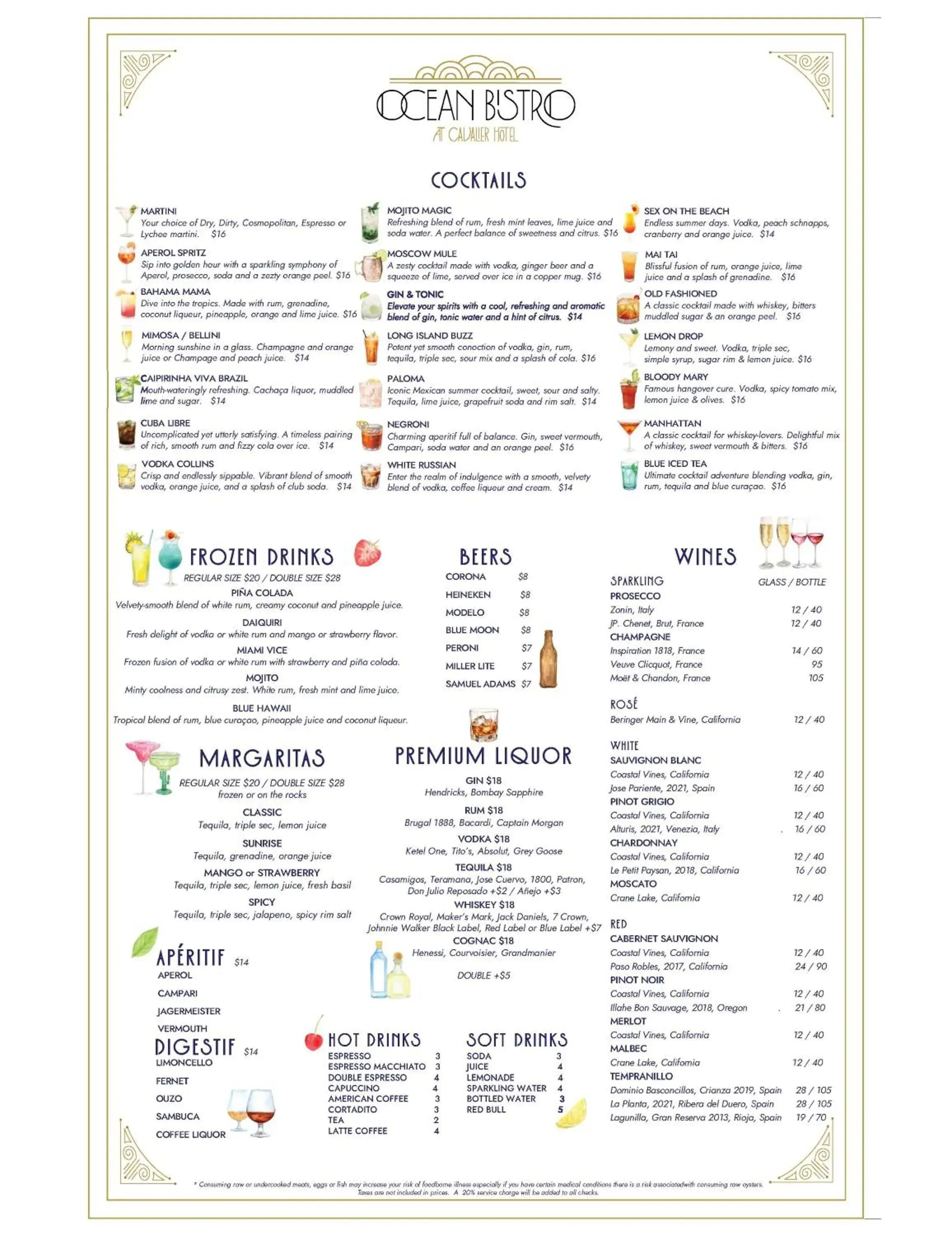 Restaurant/places to eat in Cavalier South Beach Hotel Restaurant/places to eat in Cavalier South Beach Hotel