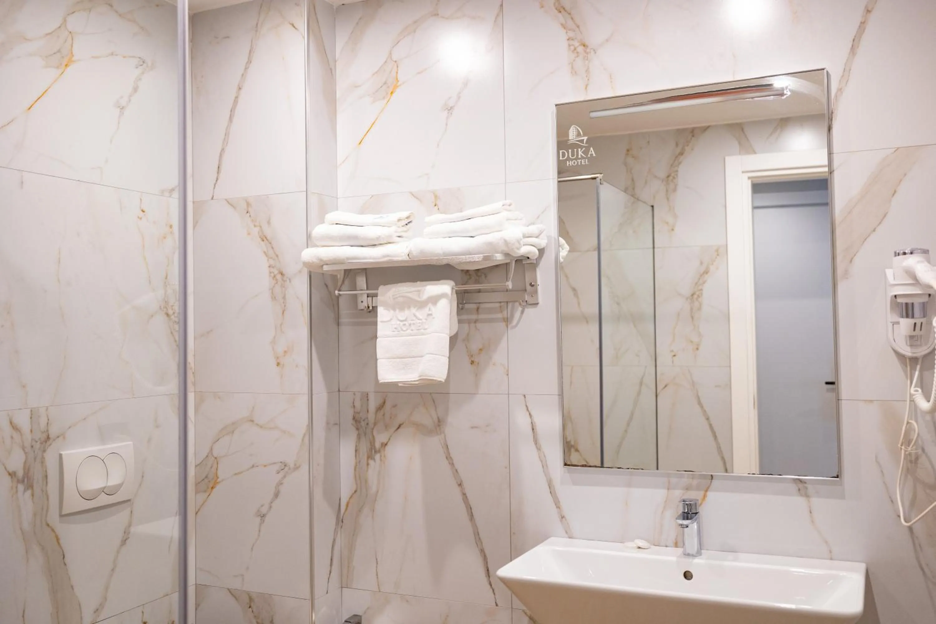 Shower in DUKA Hotel