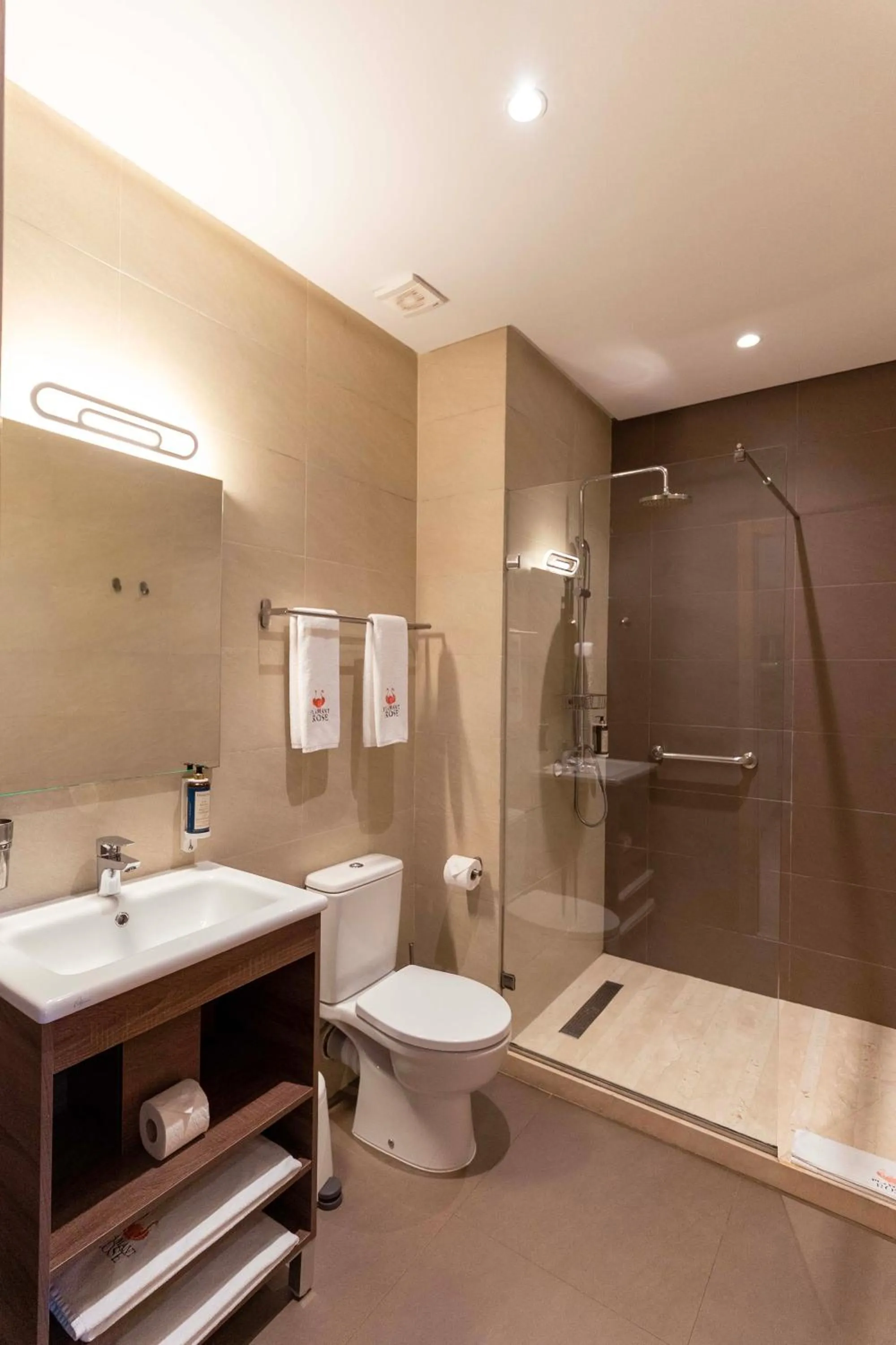 Toilet in Flamant Rose Appart Hotel