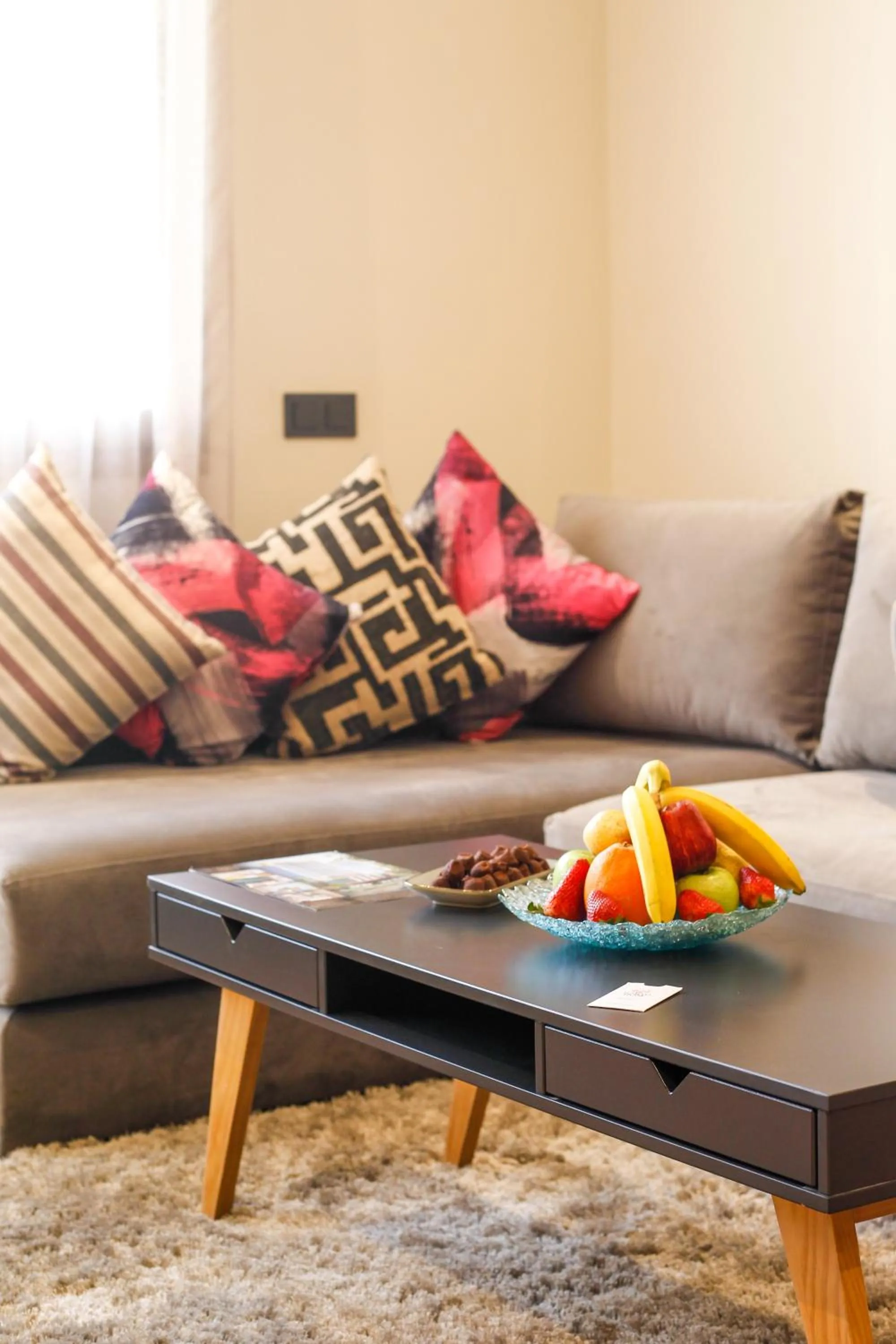 Living room in Flamant Rose Appart Hotel