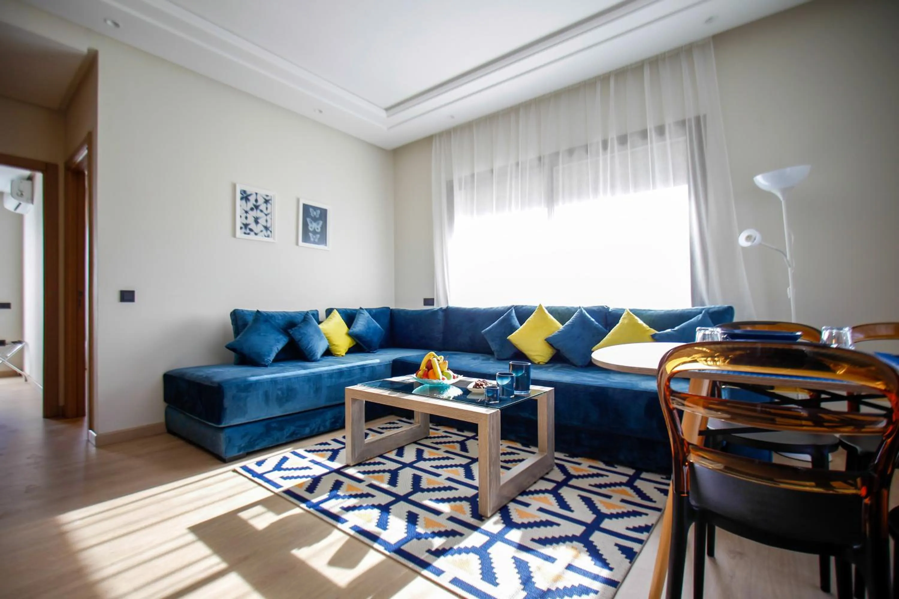 Living room in Flamant Rose Appart Hotel