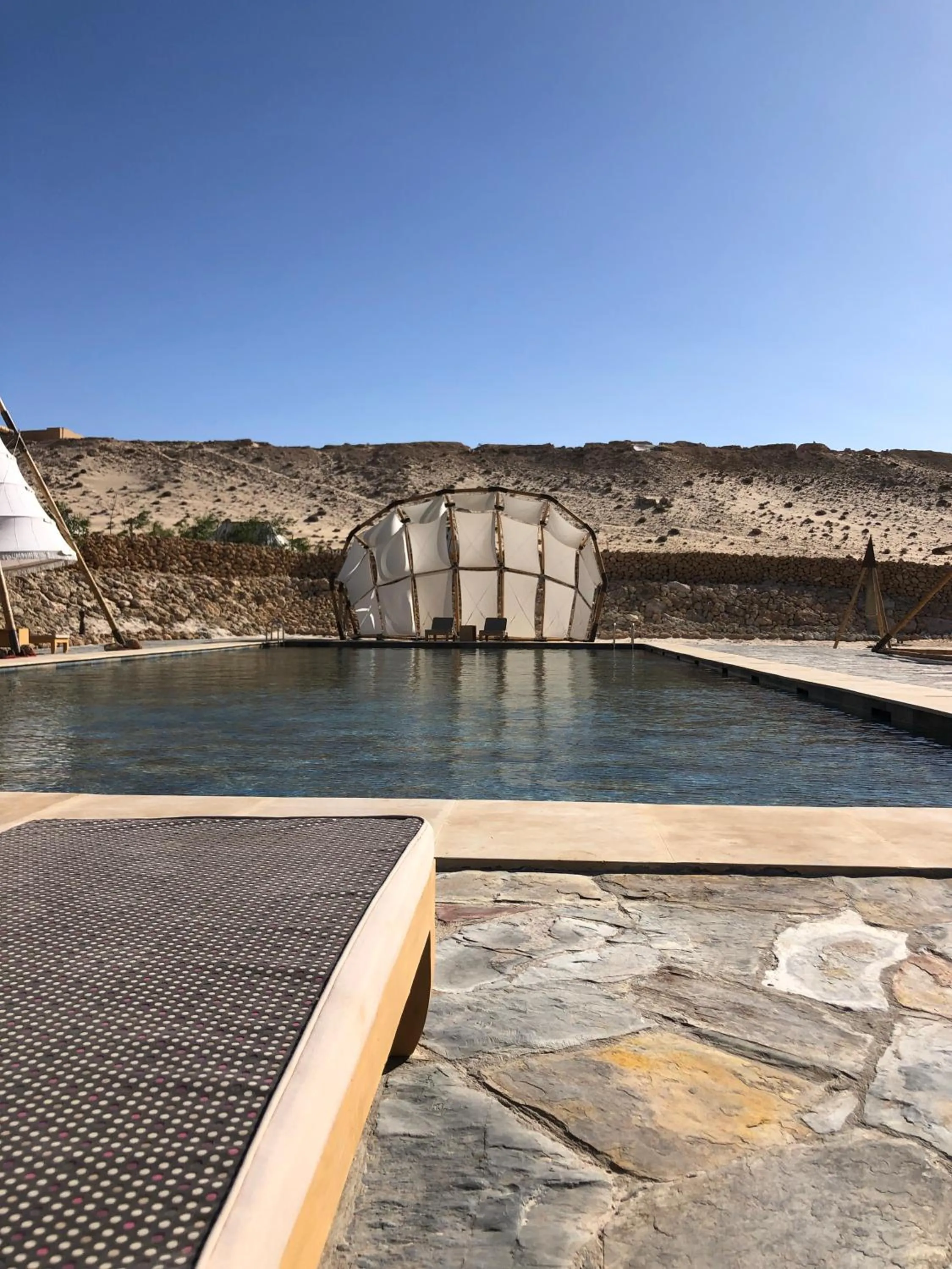 Pool view in Les Dunes de Dakhla