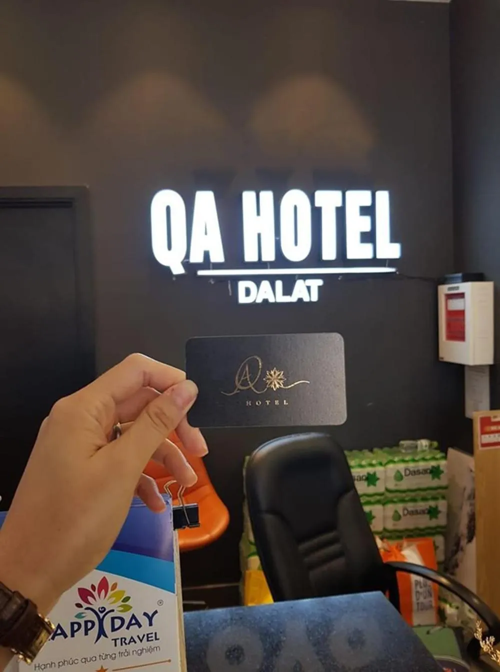 Property logo or sign in QA Hotel Dalat - City Centre