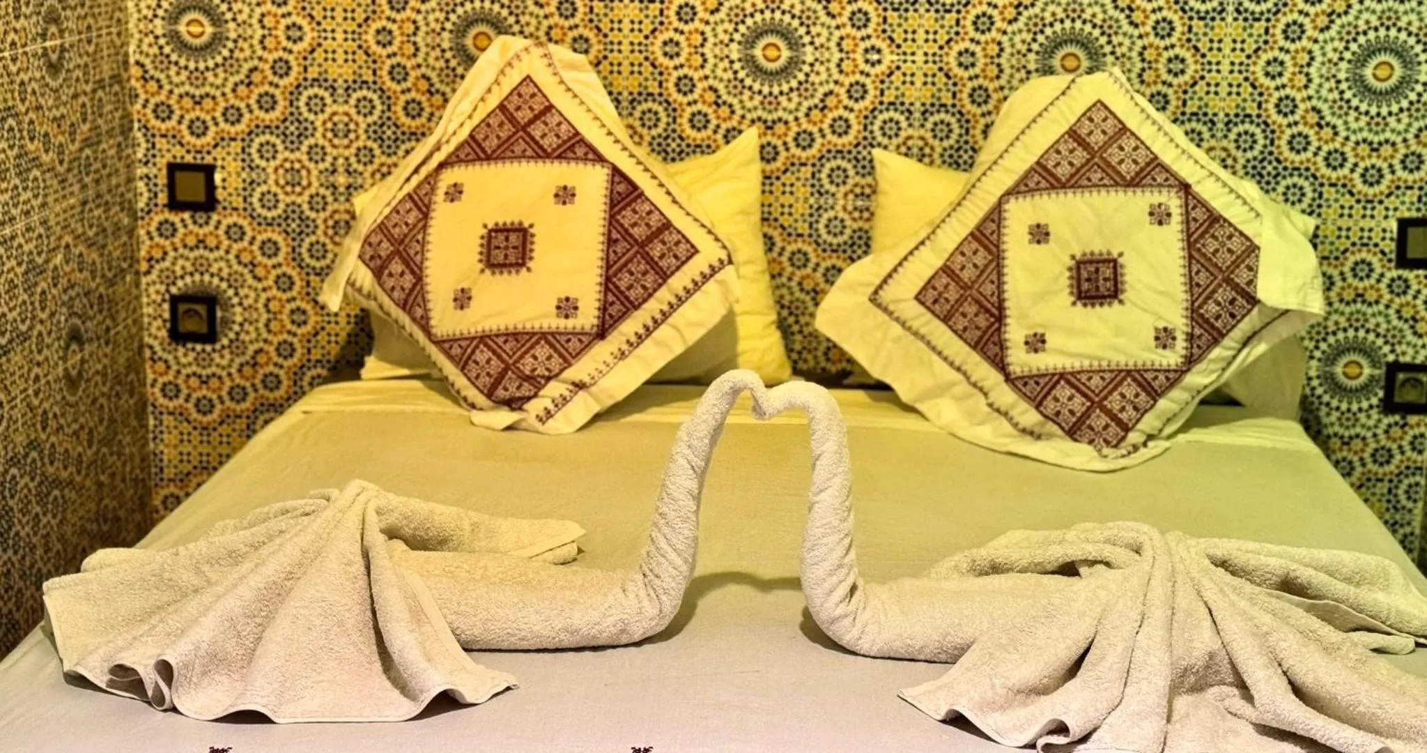 Bed in Riad Le Petit Patrimoine De Fés