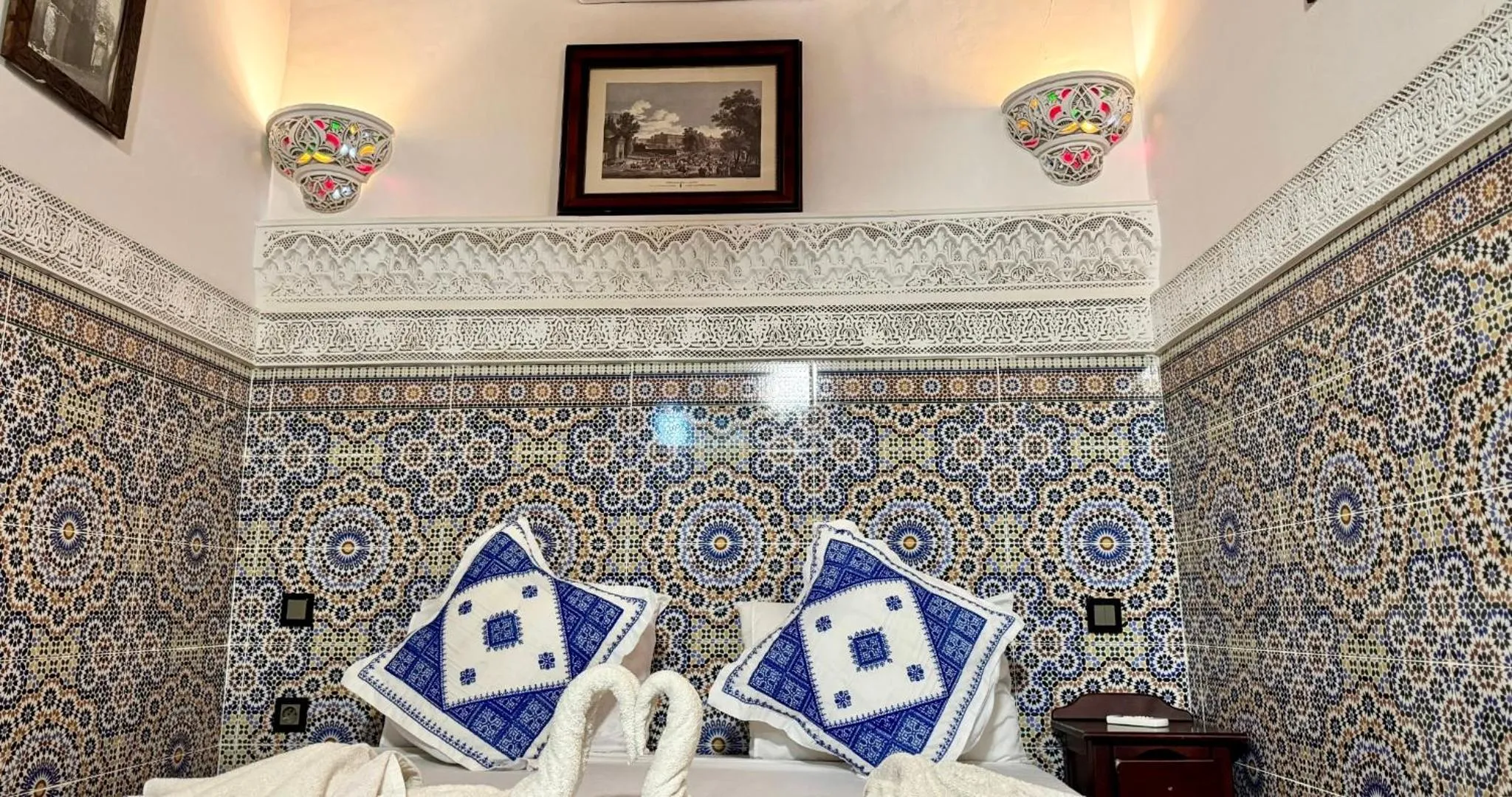 Bed in Riad Le Petit Patrimoine De Fés