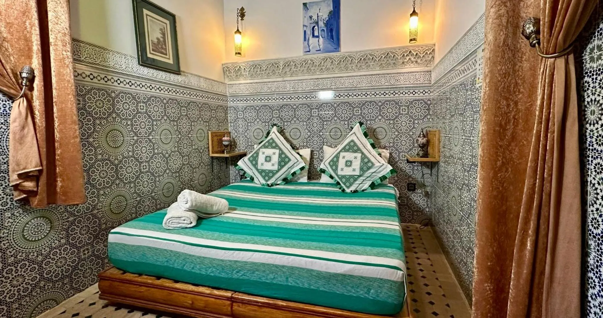 Photo of the whole room, Bed in Riad Le Petit Patrimoine De Fés