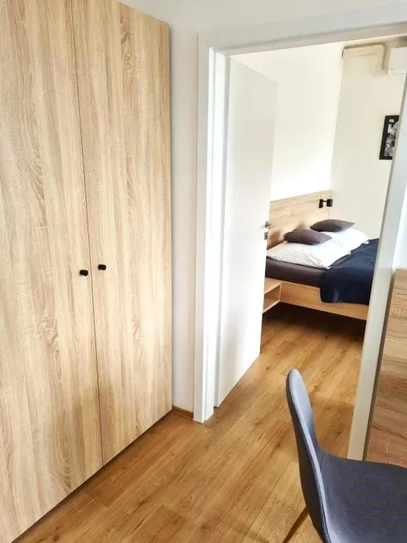 wardrobe, Bed in Penzion Via Ferrata