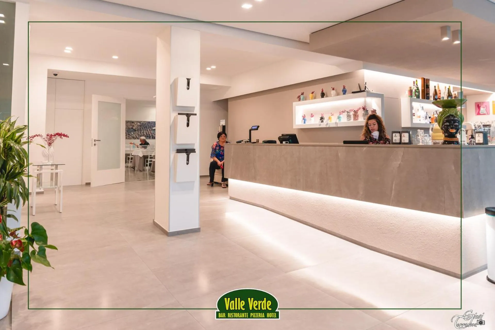 Lobby or reception in Hotel Valle Verde