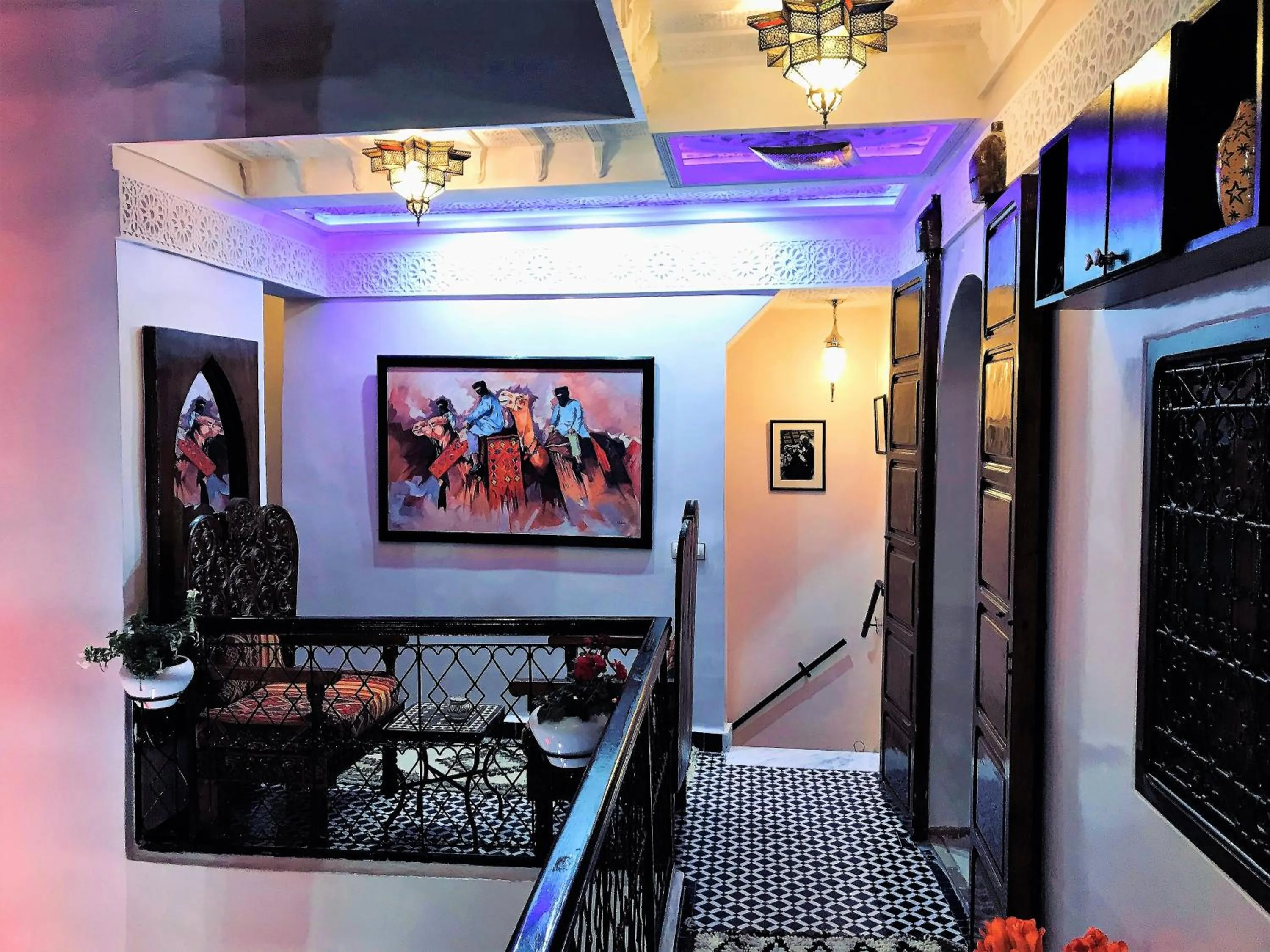 Decorative detail in Riad Lalla Merieme