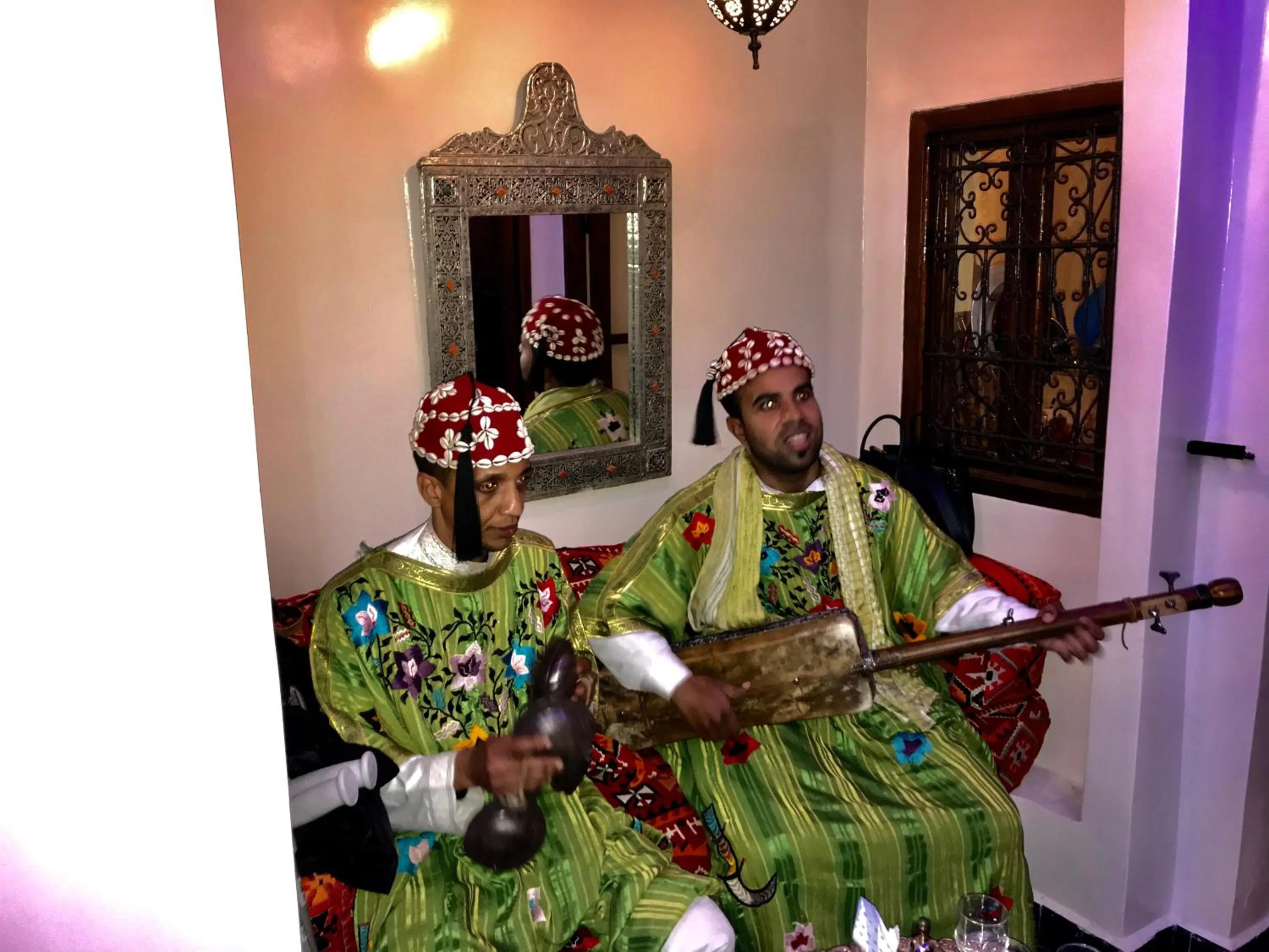 Evening entertainment in Riad Lalla Merieme
