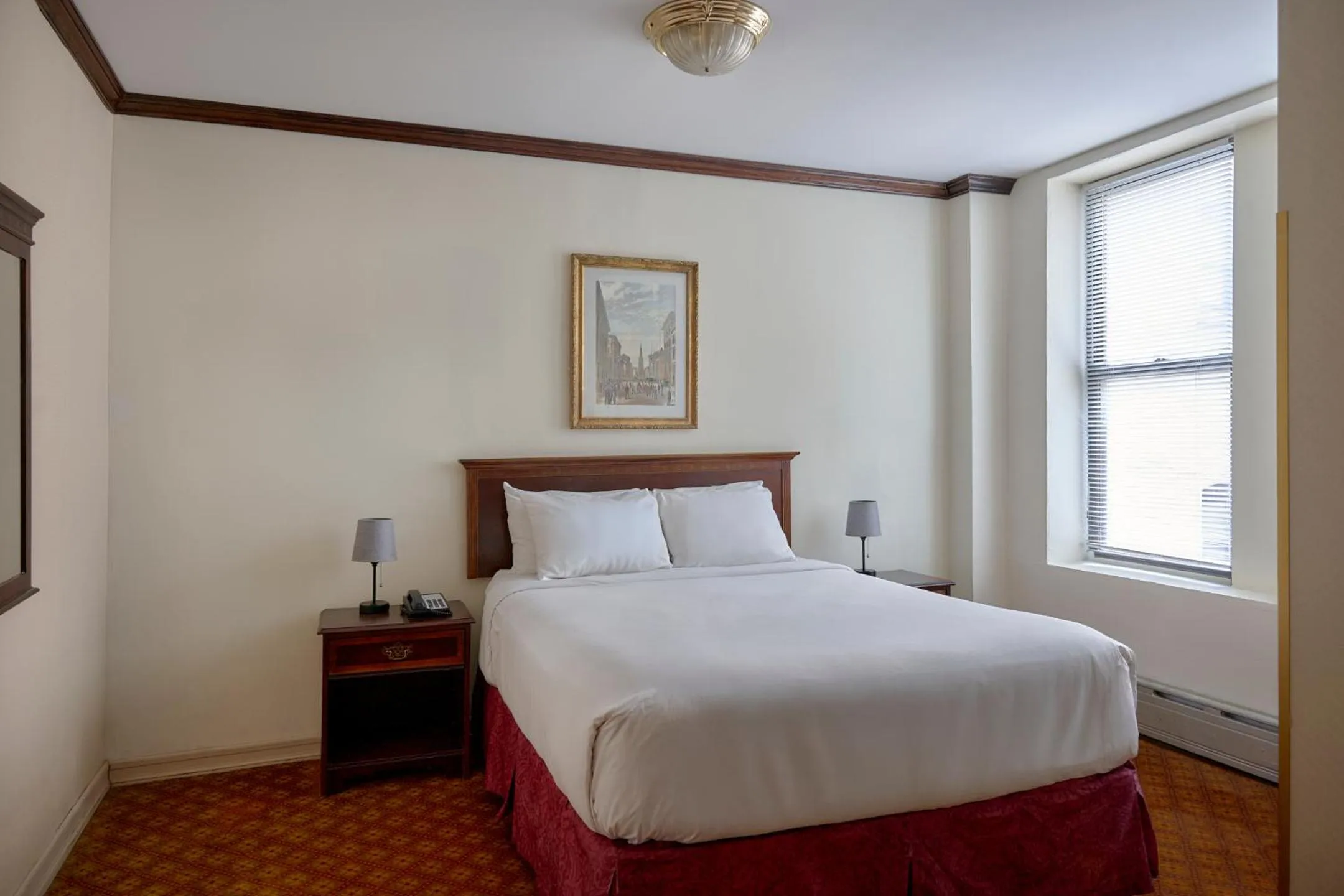 Bathroom, Bed in Night Hotel Broadway