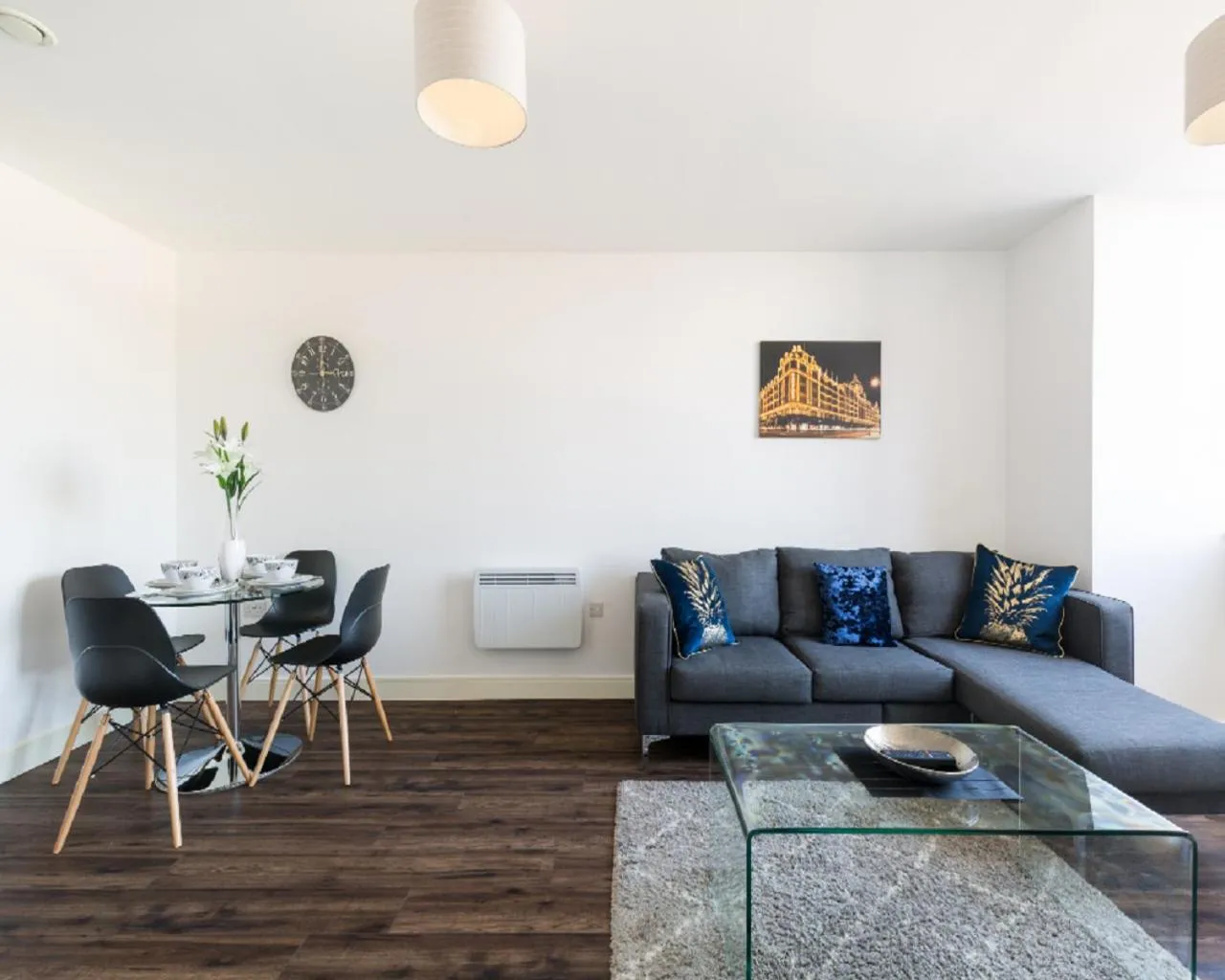 Living room in KCS Luxury Apartment - Broad Street Birmingham