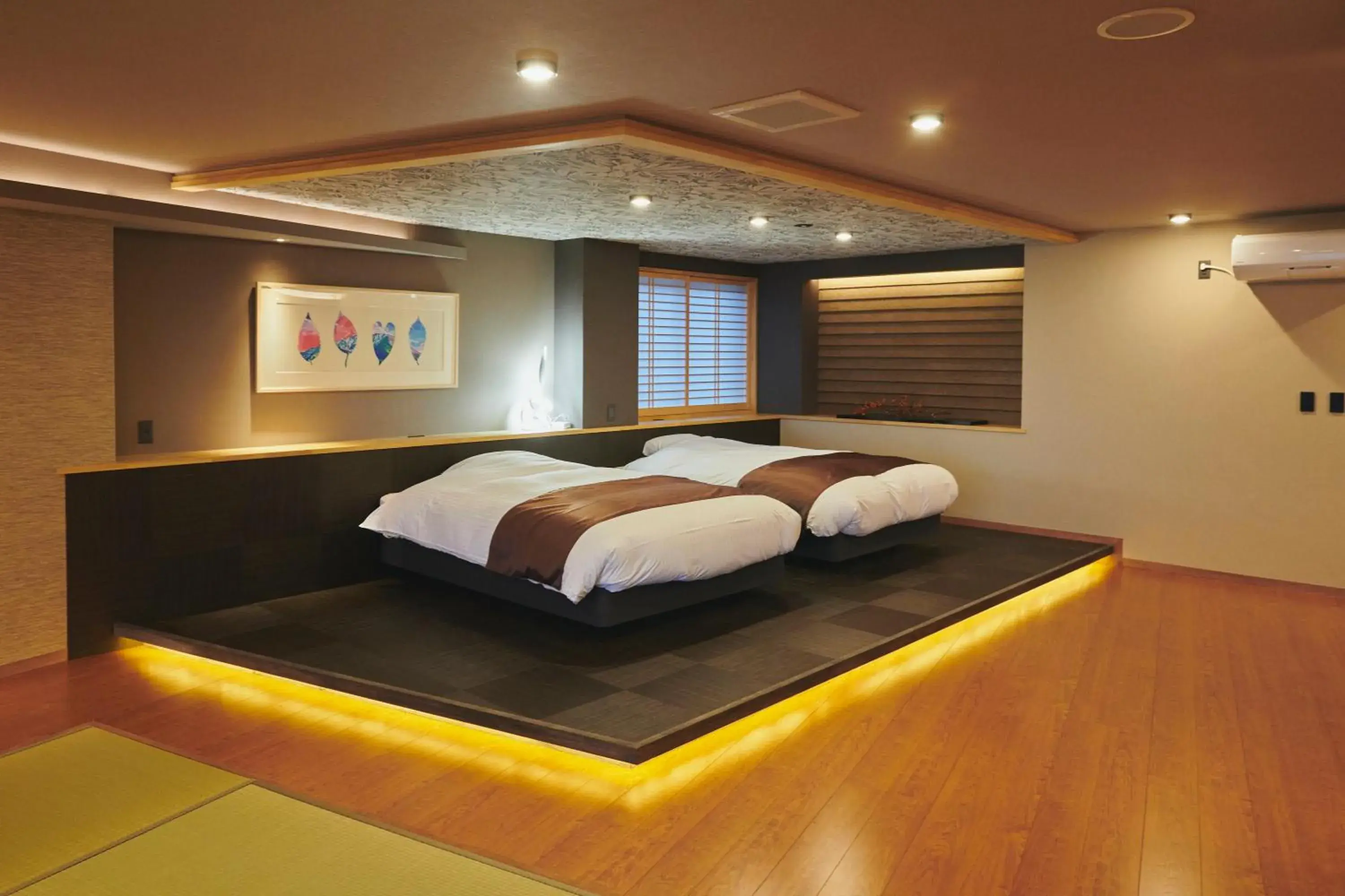 Bed in ITADAKI Daisen 大山参道ホテル頂 Bed in ITADAKI Daisen 大山参道ホテル頂