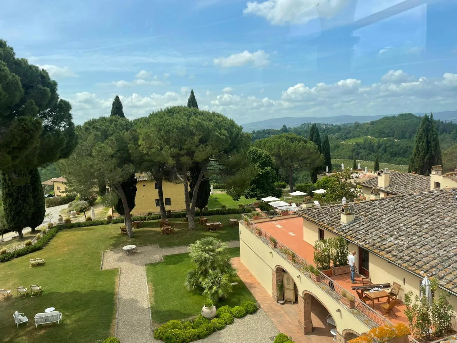 Garden view in Tenuta Di Sticciano
