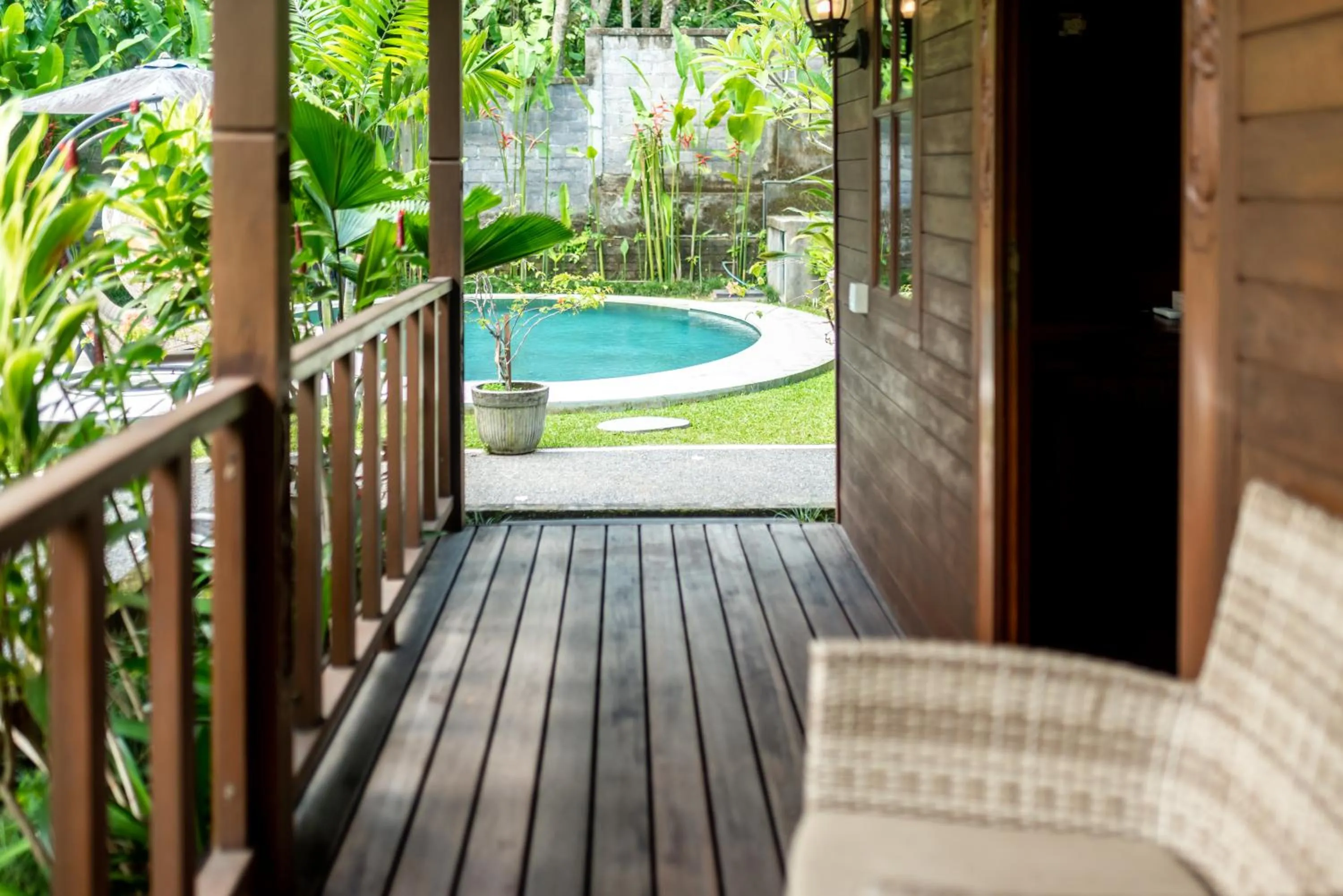 Balcony/Terrace in Villa Waturenggong Ubud