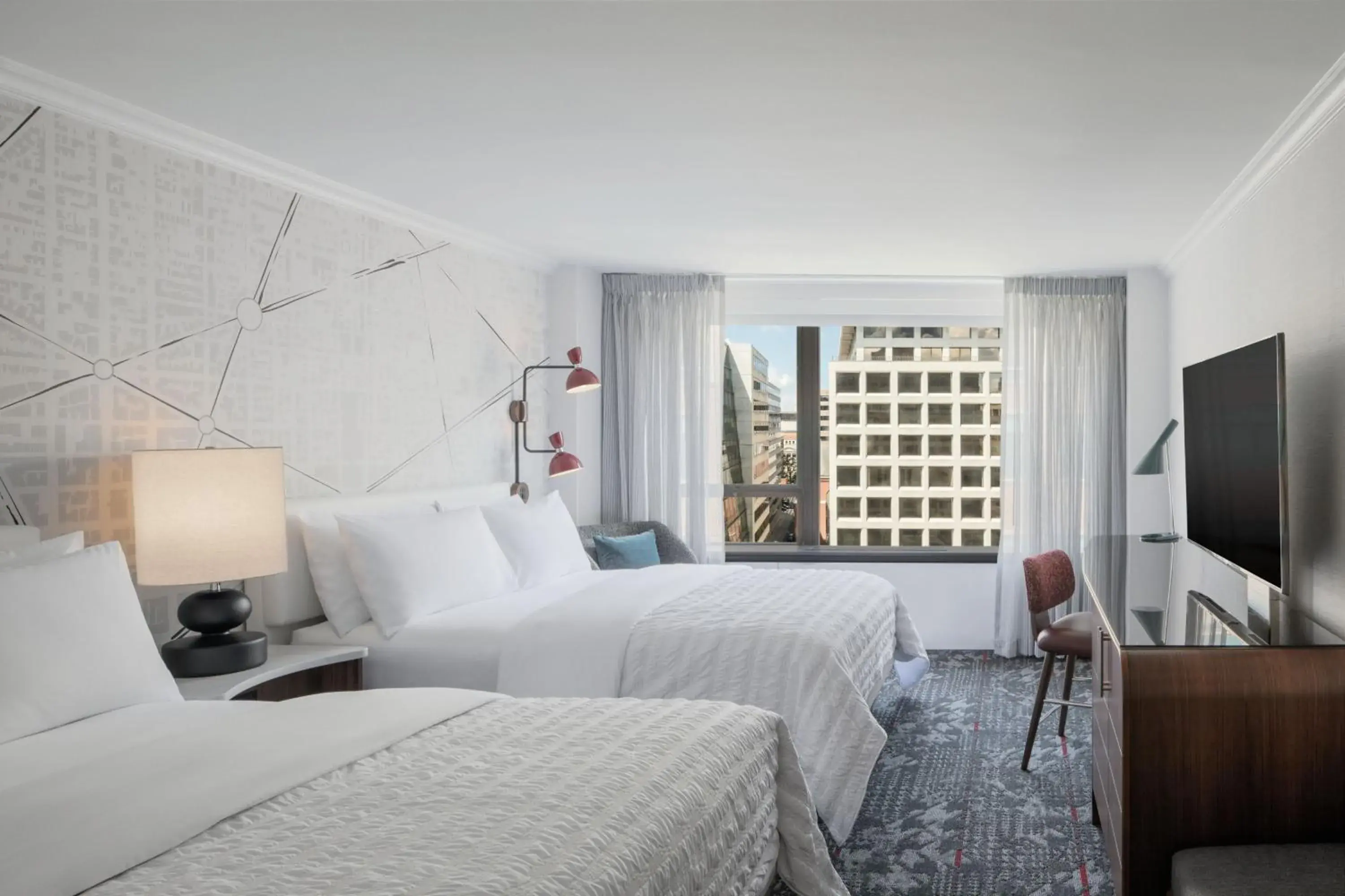 Deluxe Queen Room with Two Queen Beds in Le Meridien Washington, DC, The Madison Deluxe Queen Room with Two Queen Beds in Le Meridien Washington, DC, The Madison