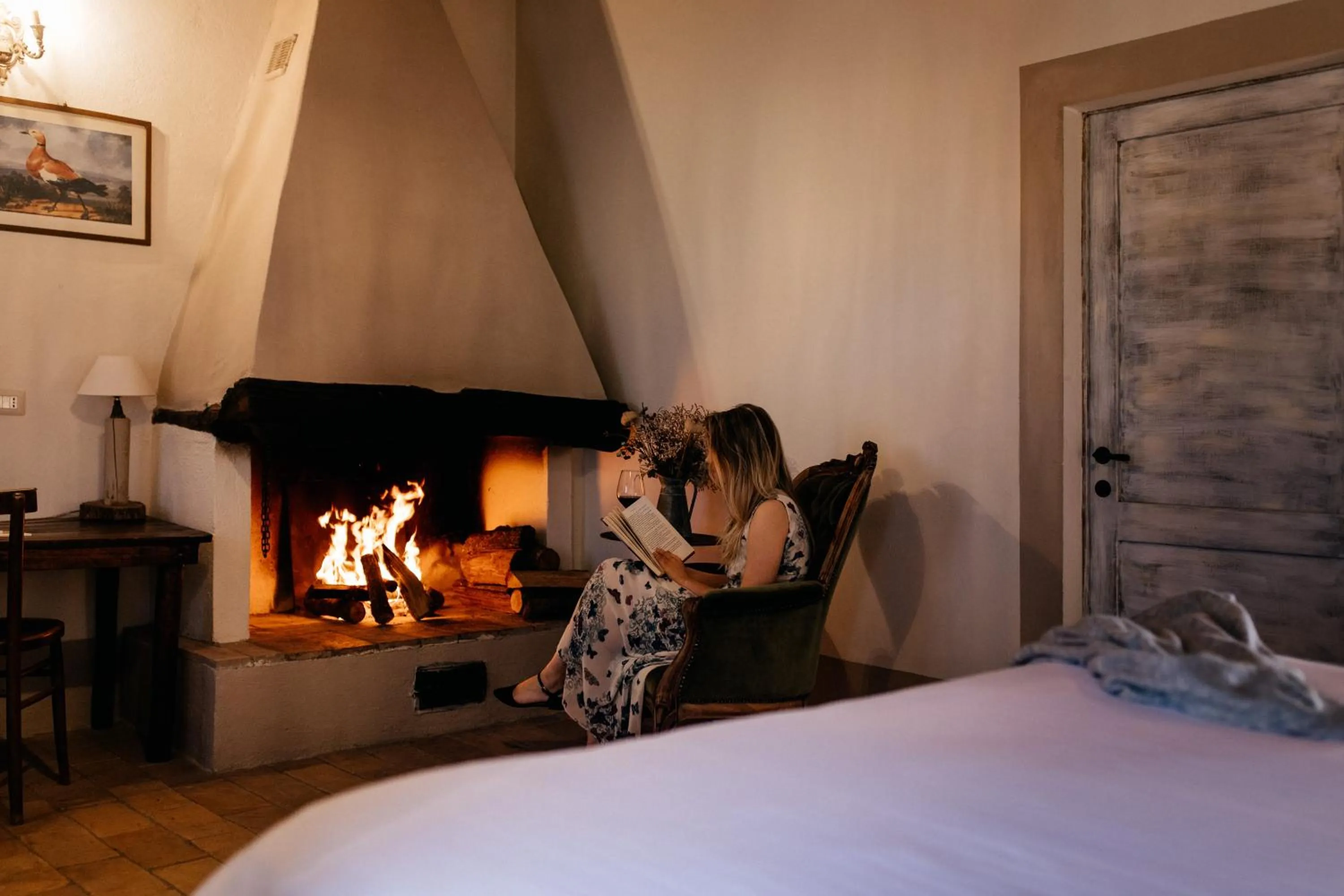 Bed in Locanda in Tuscany